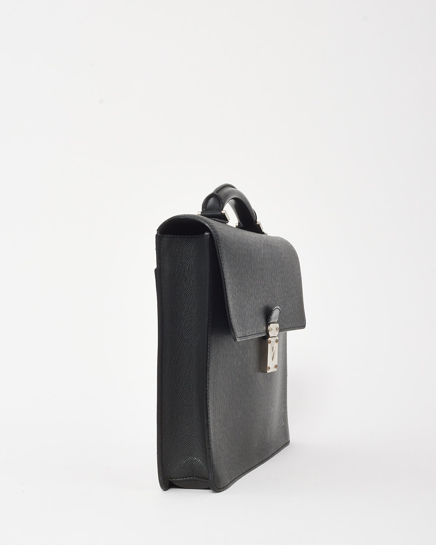 Louis Vuitton Black Taiga Leather Robusto 1 Briefcase