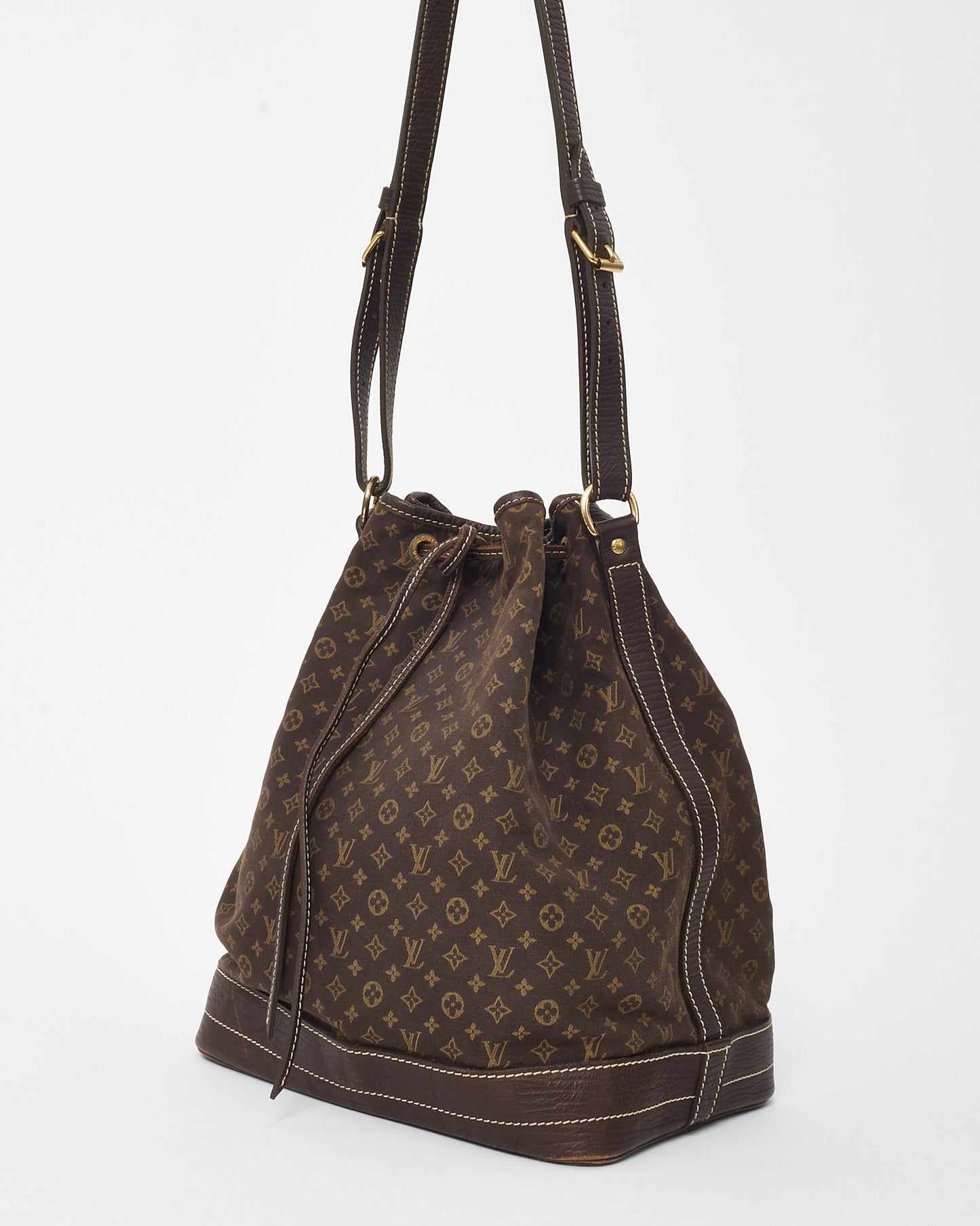 Louis Vuitton Brown Monogram Mini Lin Canvas Noe GM Bag