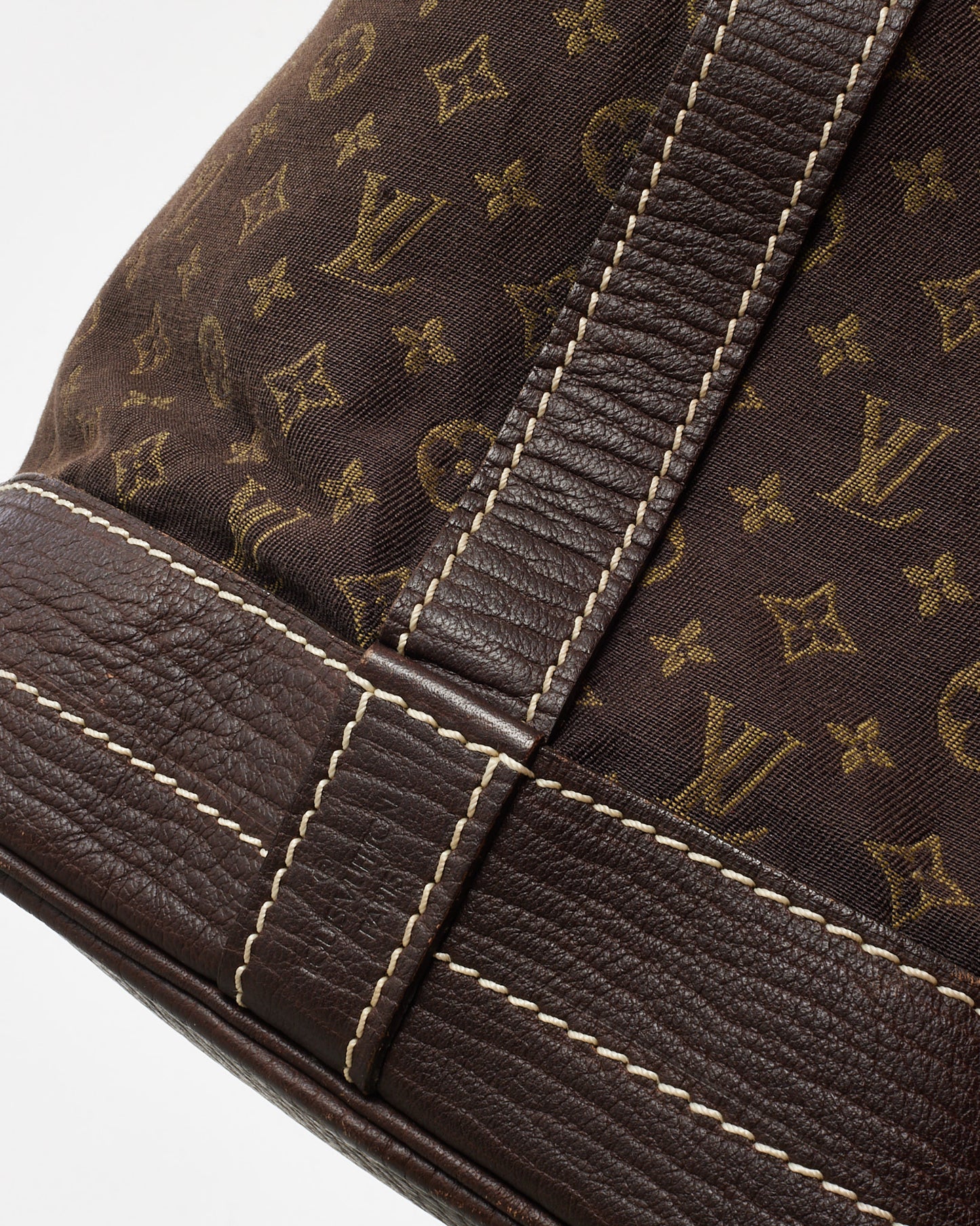 Louis Vuitton Brown Monogram Mini Lin Canvas Noe GM Bag