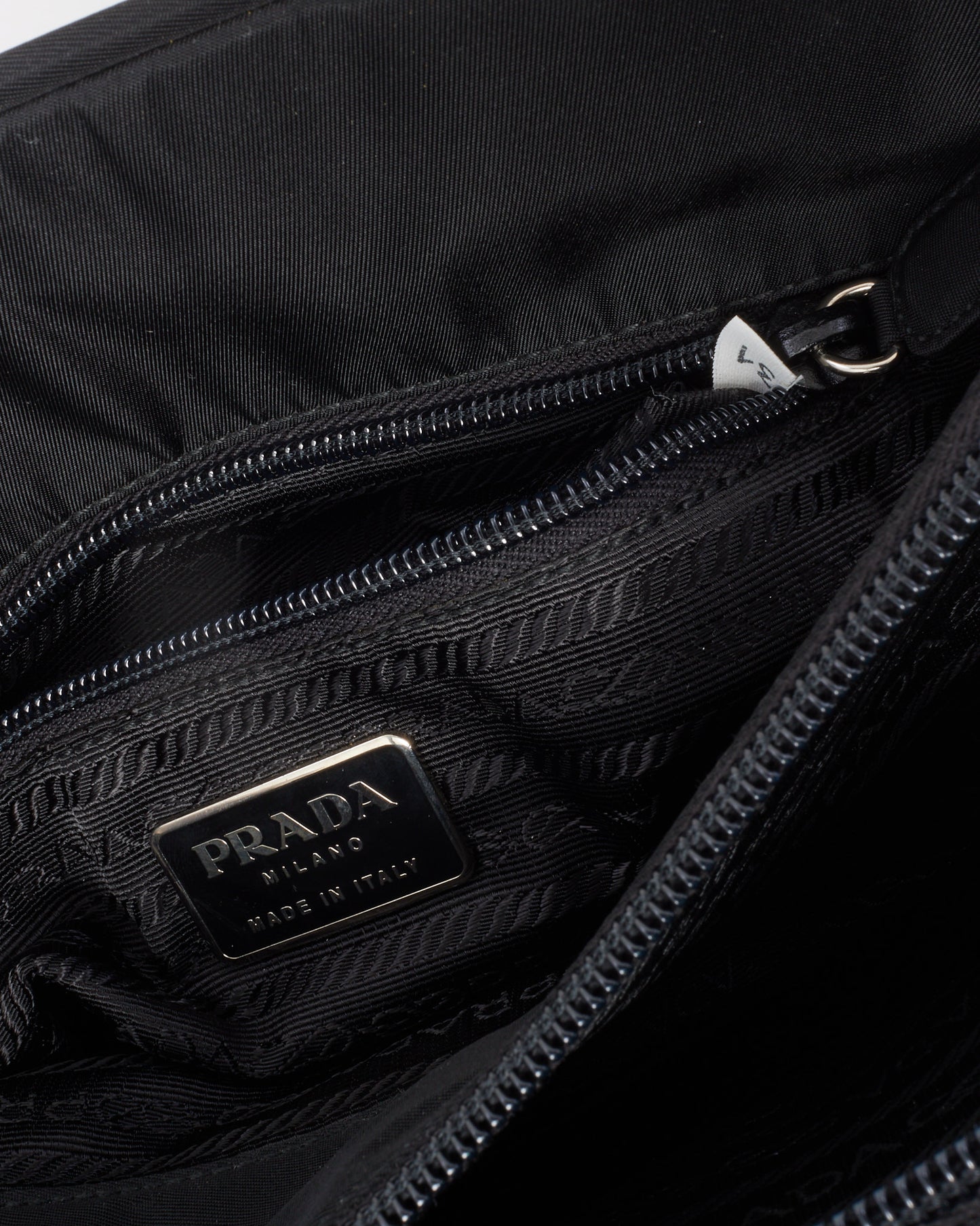 Prada Black Nylon Tessuto Compartment Tote B8497