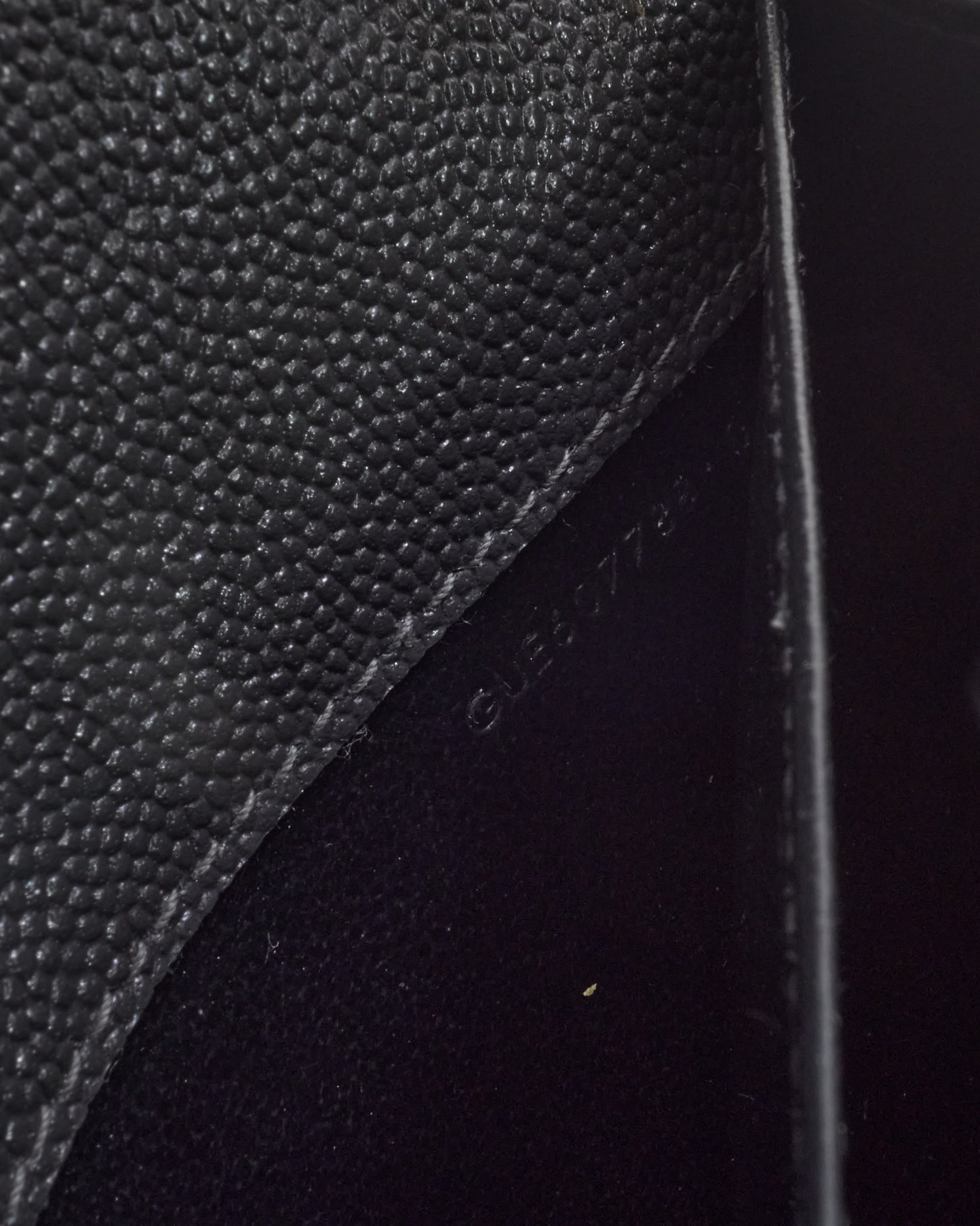 Saint Laurent Dark Grey Grain de Poudre Leather YSL Uptown WOC Chain Wallet Crossbody