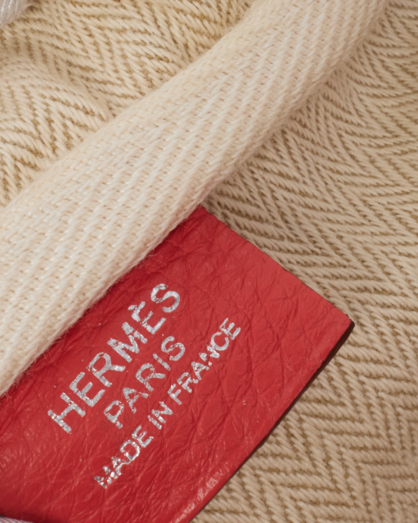 Hermès Coral Red (Rouge Pivoine) Clemence Leather Victoria 35 Bag PHW