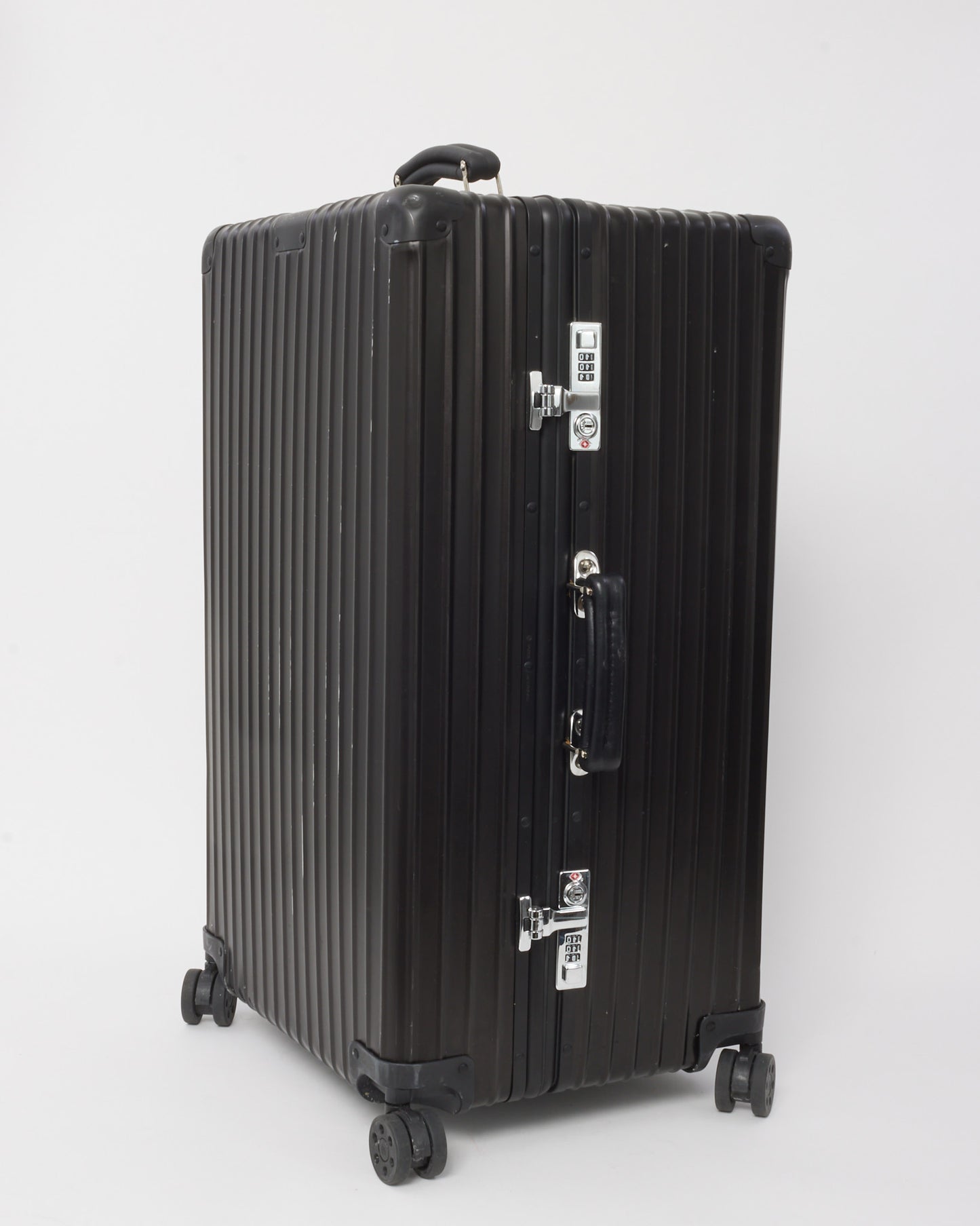 Rimowa Black Aluminum Classic Trunk Luggage