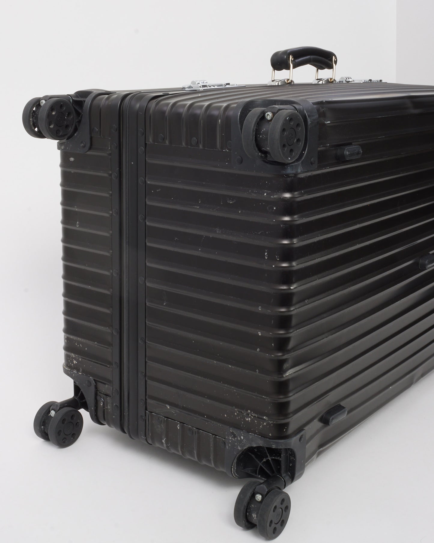 Rimowa Black Aluminum Classic Trunk Luggage