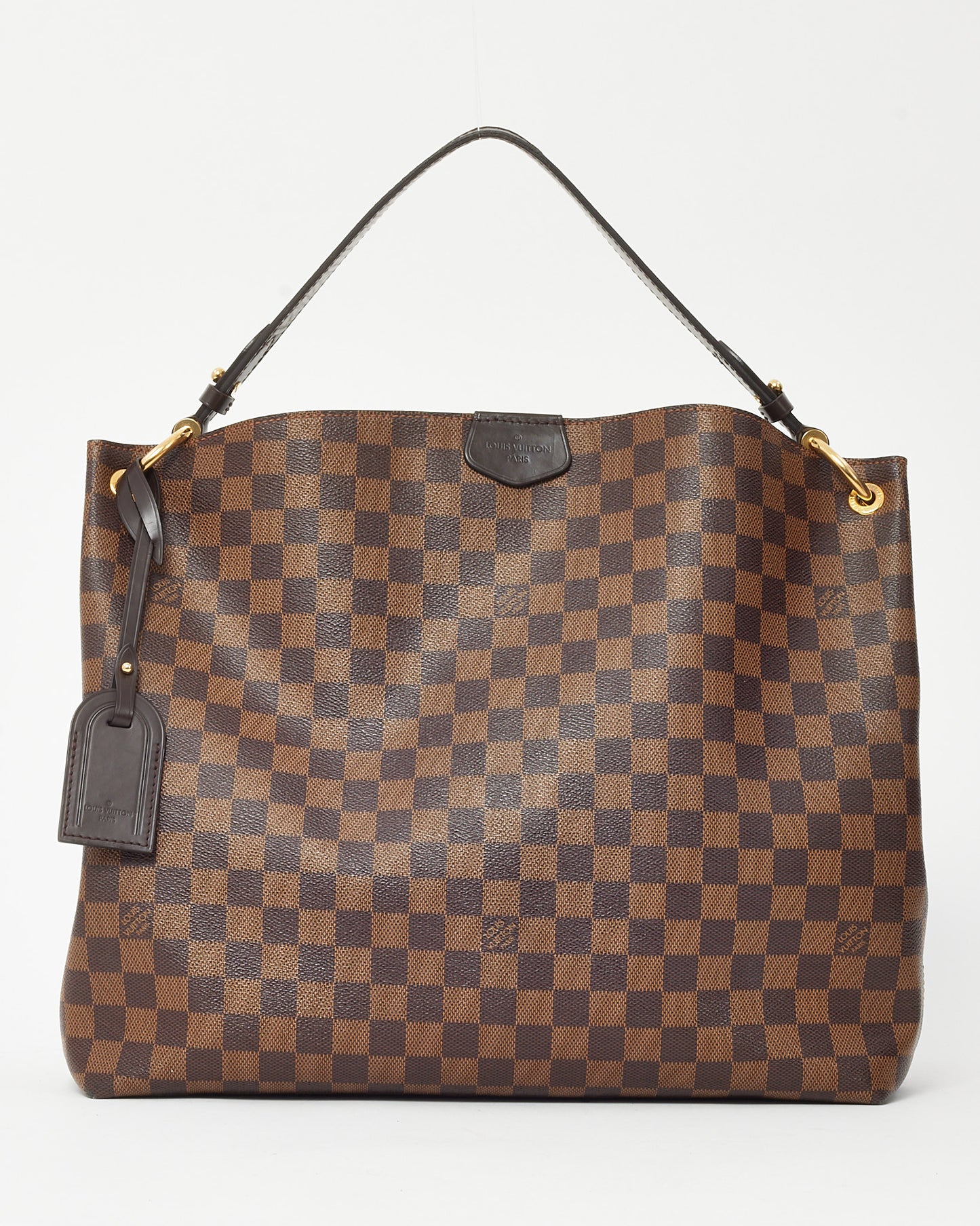Louis Vuitton Damier Ebene Coated Canvas Graceful MM Hobo Shoulder Bag