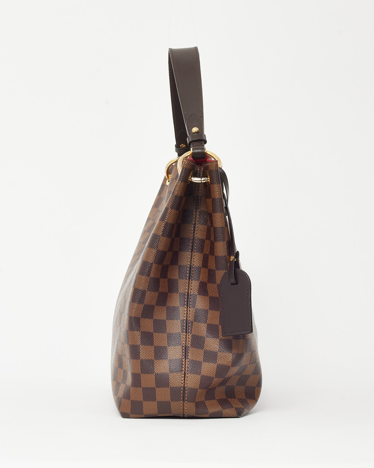 Louis Vuitton Damier Ebene Coated Canvas Graceful MM Hobo Shoulder Bag