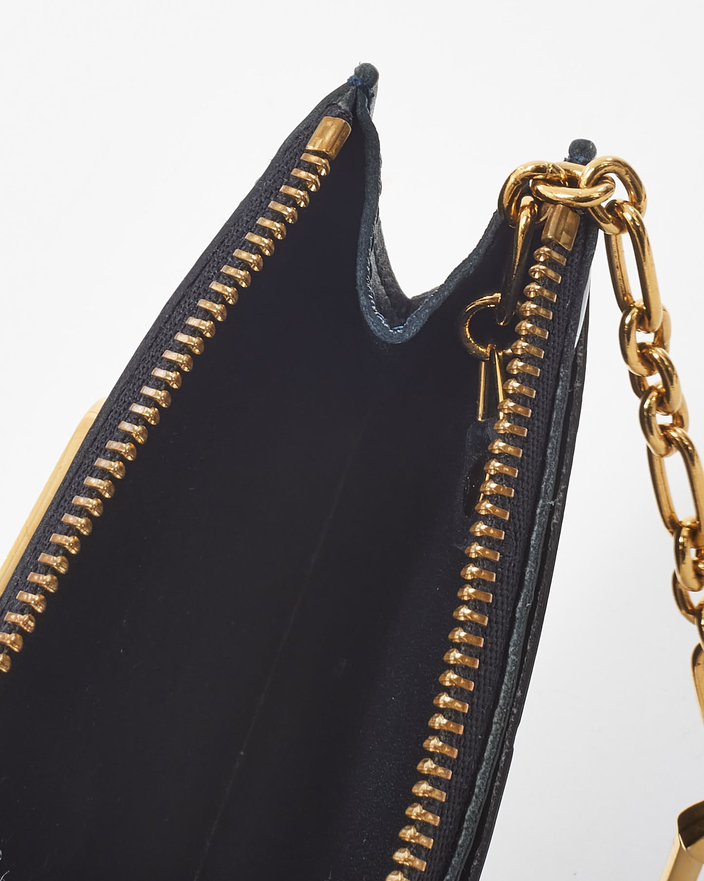 Louis Vuitton Dark Blue Nuit Monogram Vernis Pochette Cles Key Pouch