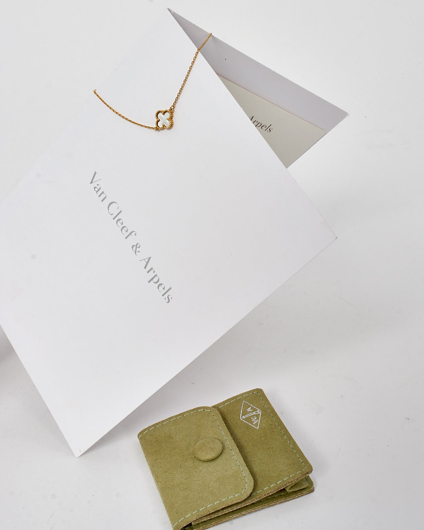 Van Cleef & Arpels 18K Yellow Gold & Mother-of-Pearl Sweet Alhambra Bracelet