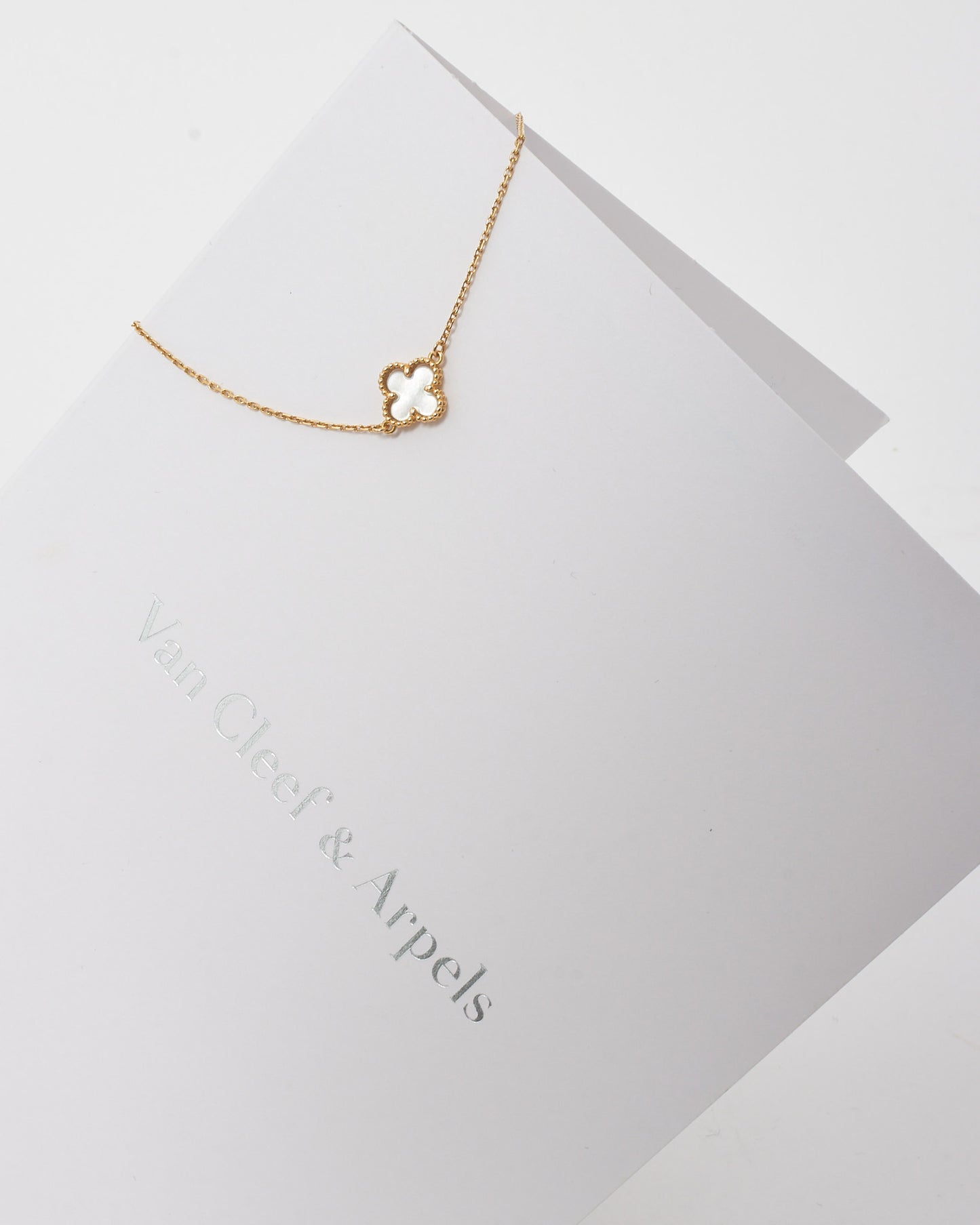 Van Cleef & Arpels 18K Yellow Gold & Mother-of-Pearl Sweet Alhambra Bracelet