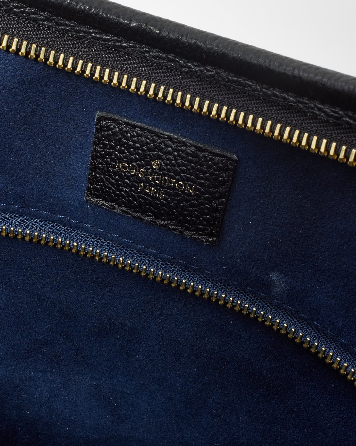 Louis Vuitton Black Monogram Empreinte Leather CarryAll MM Bag