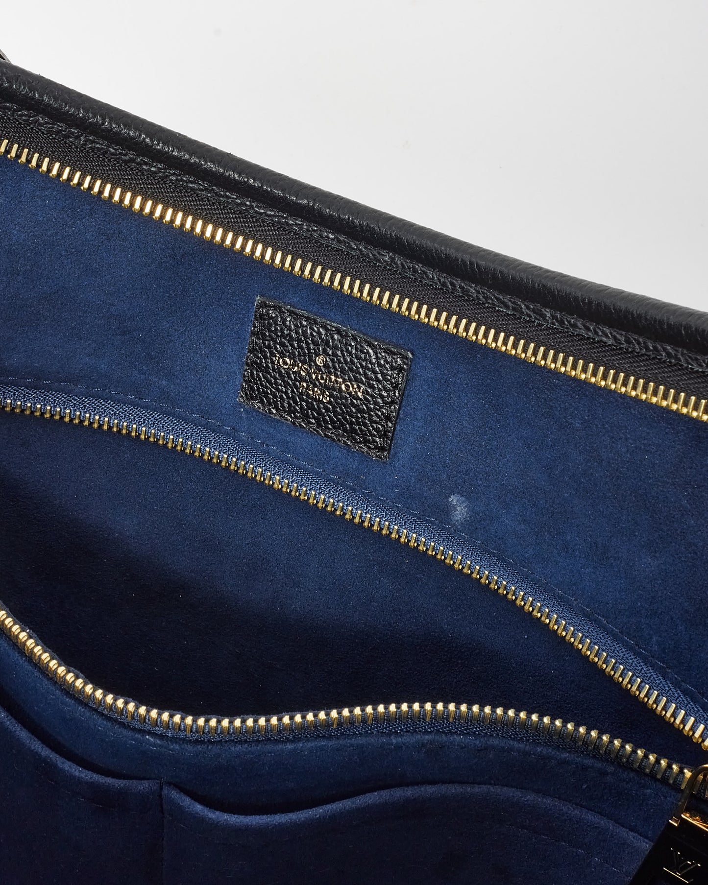 Louis Vuitton Black Monogram Empreinte Leather CarryAll MM Bag