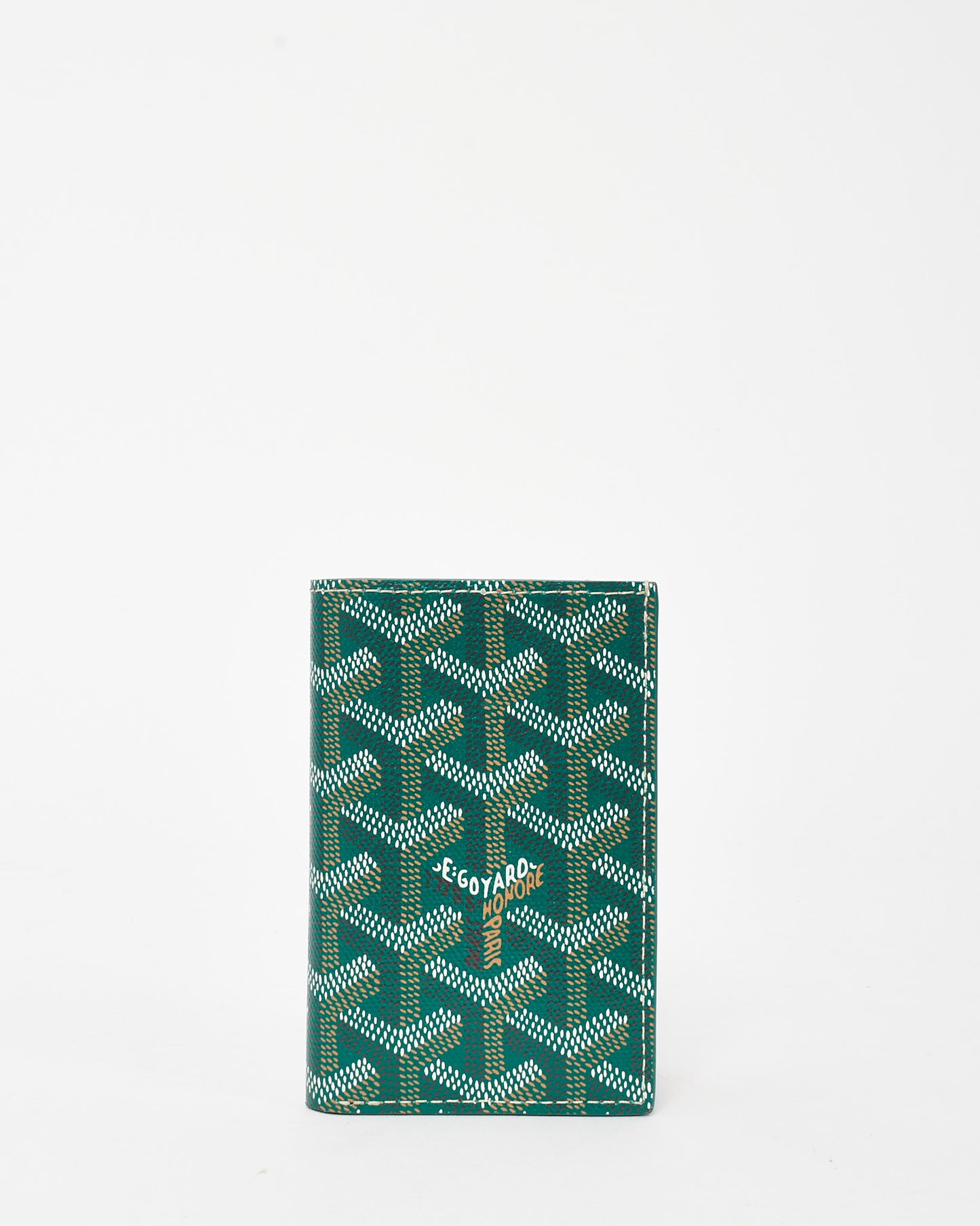 Goyard Green Goyardine Coated Canvas Saint Pierre Card Wallet