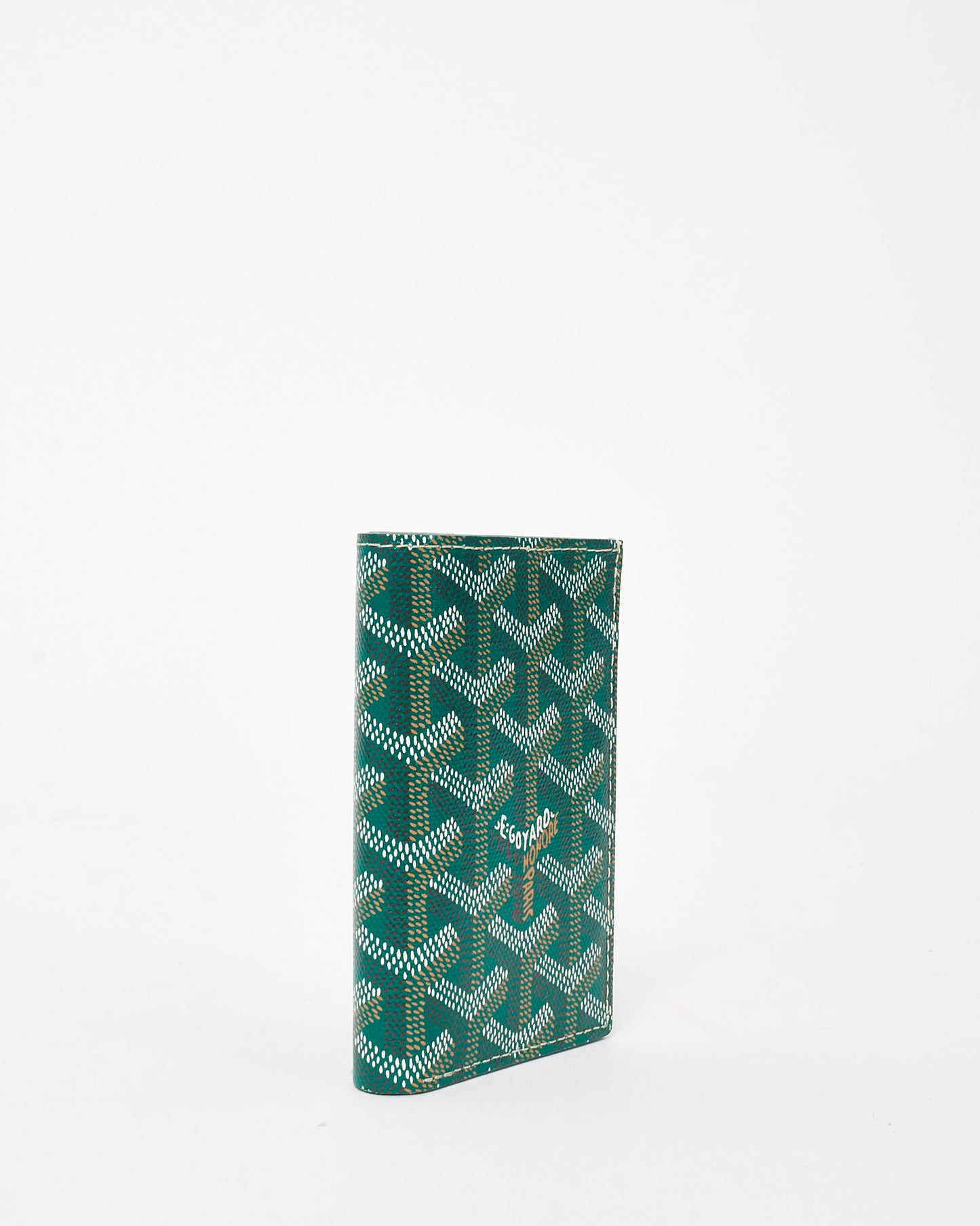 Goyard Green Goyardine Coated Canvas Saint Pierre Card Wallet