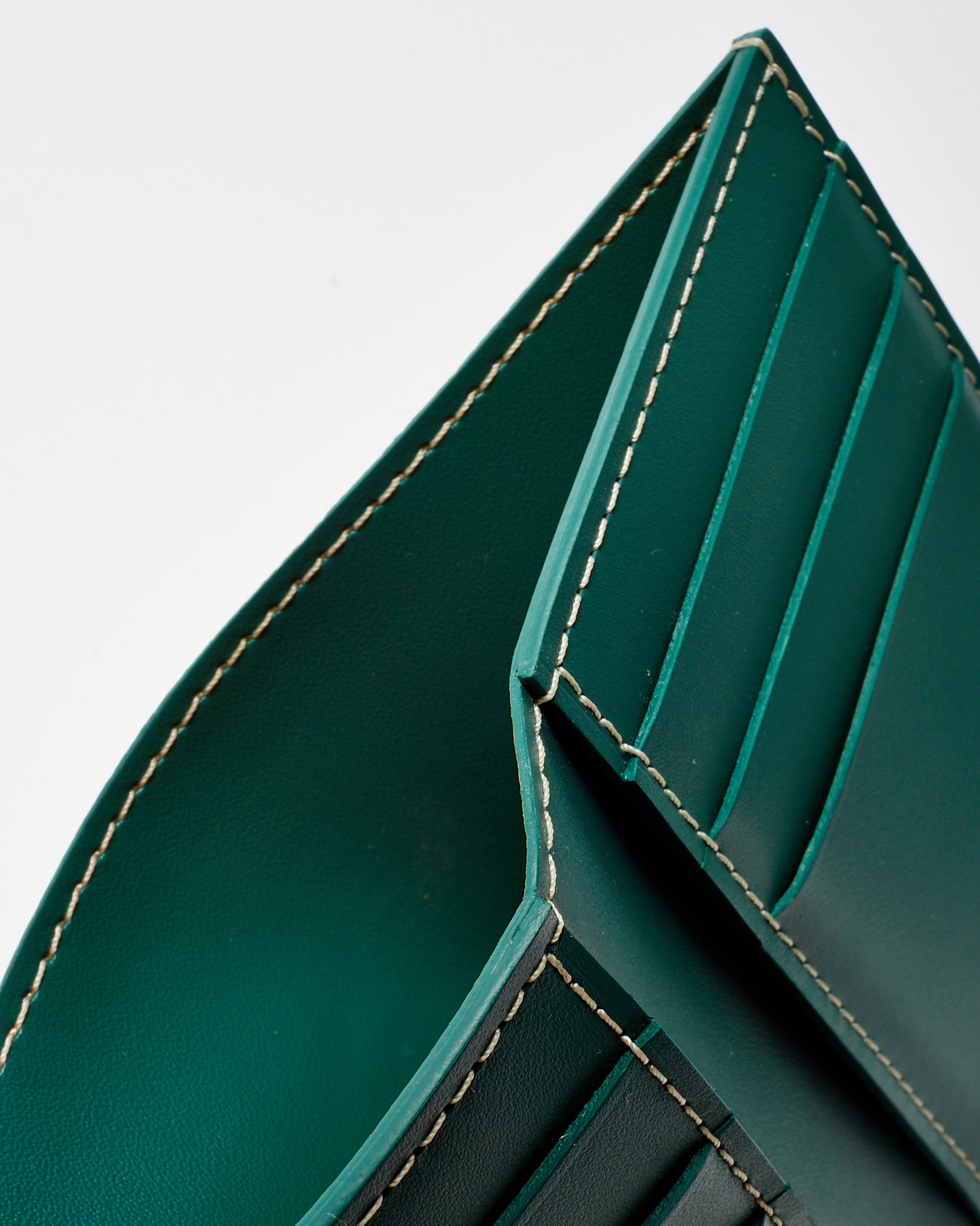 Goyard Green Goyardine Coated Canvas Saint Pierre Card Wallet