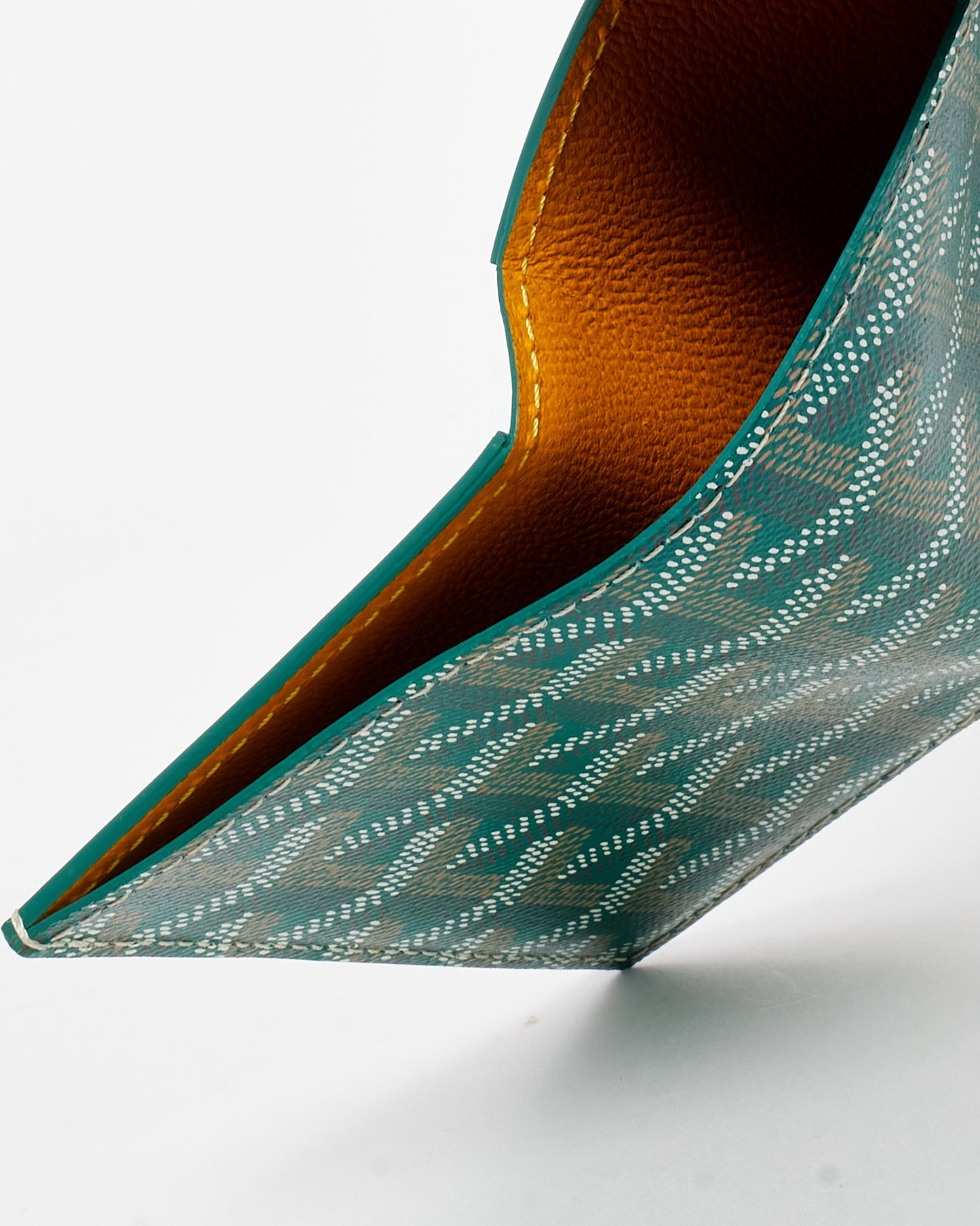 Goyard Green Goyardine Coated Canvas Saint Pierre Card Wallet