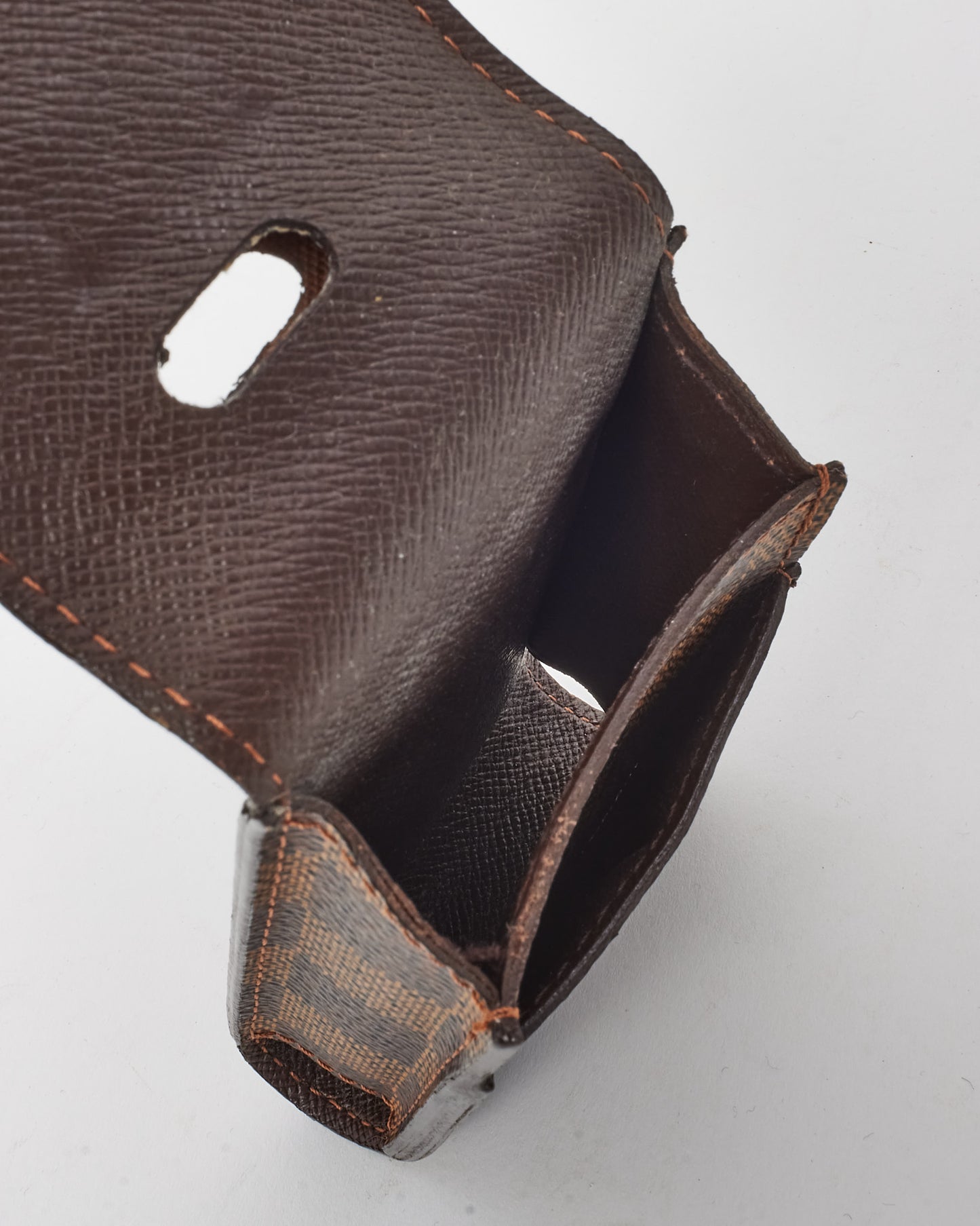 Louis Vuitton Damier Ebene Coated Canvas Etui Cigarette Case Pouch