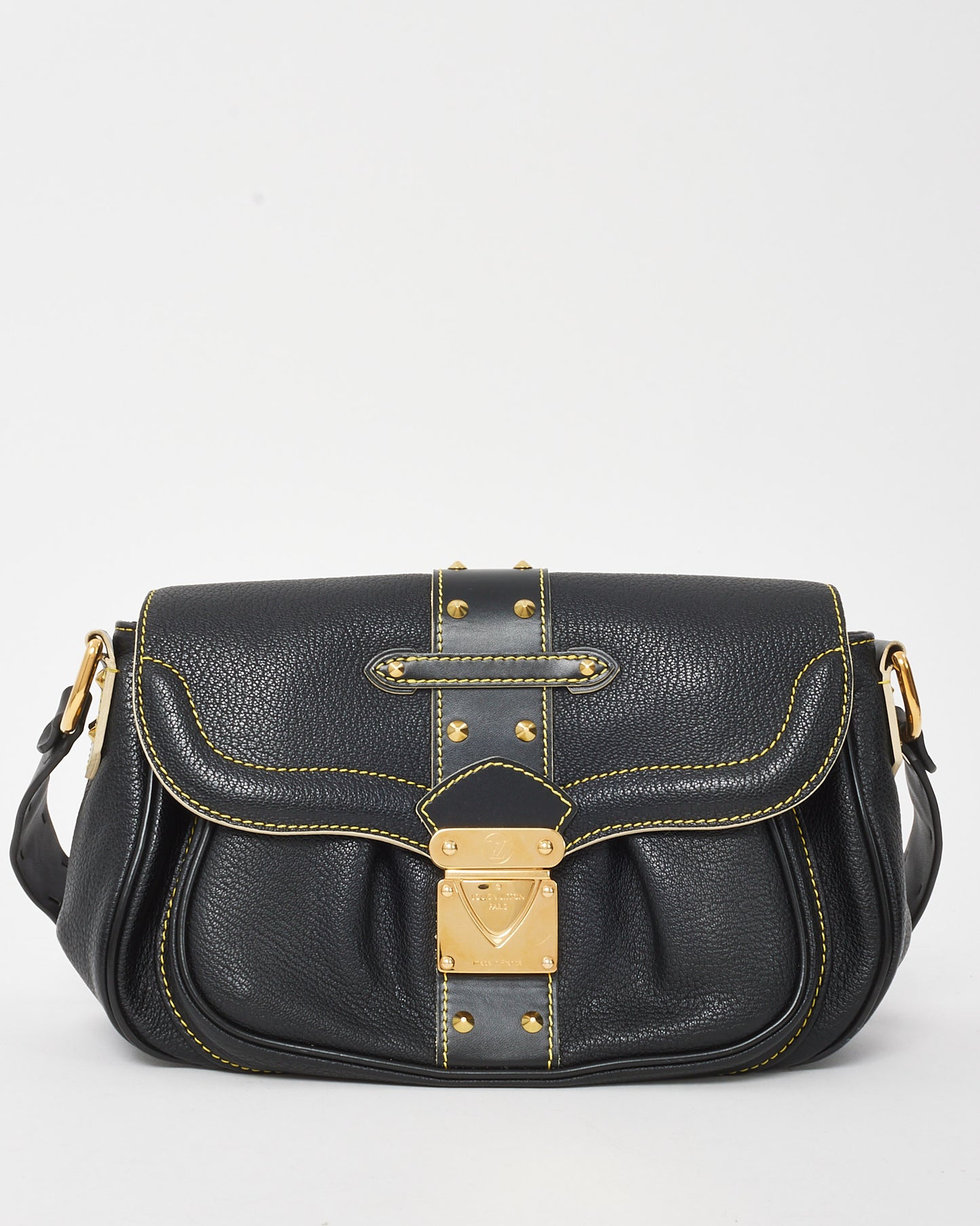 Louis Vuitton Black Suhali Leather Le Confident Shoulder Bag