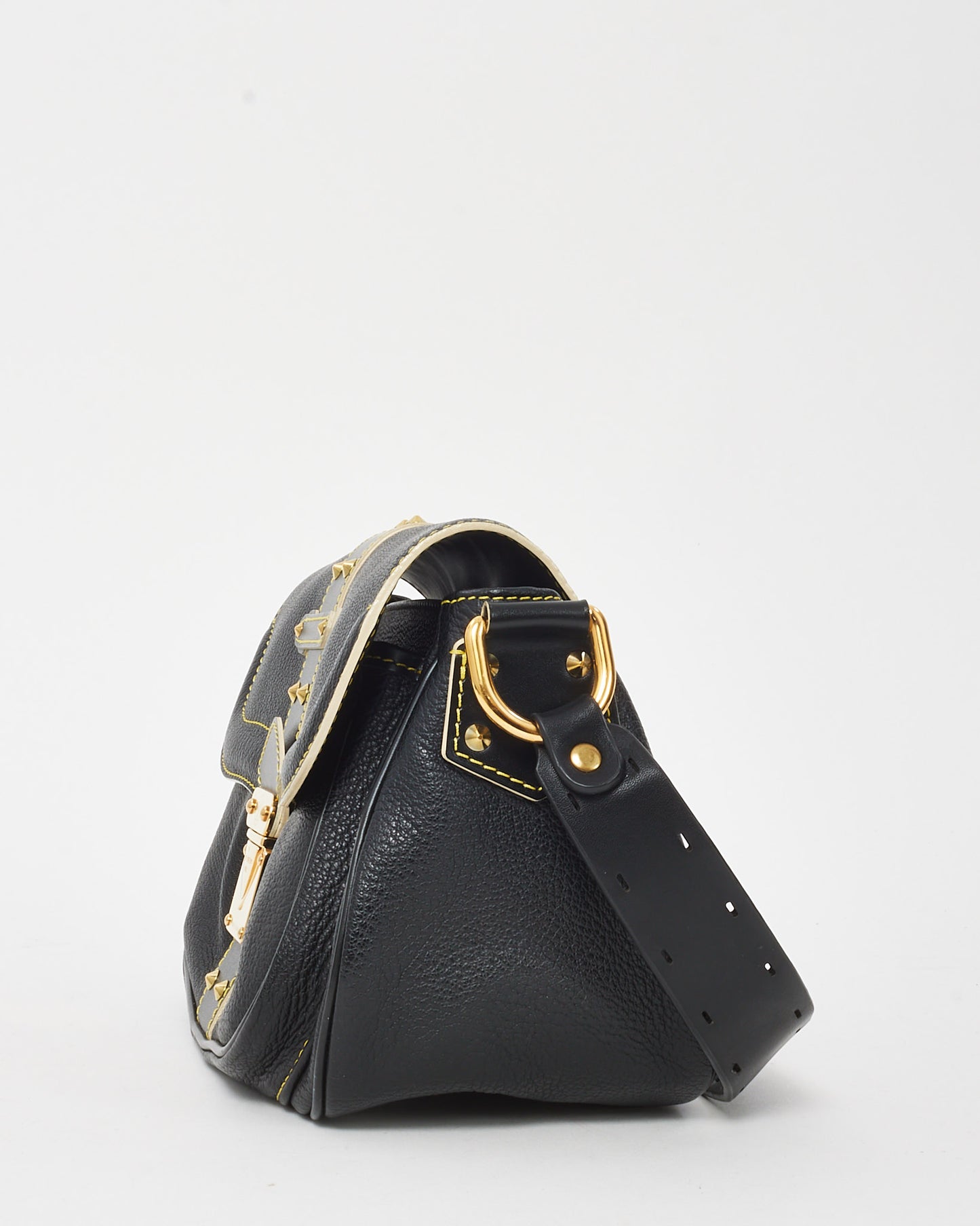 Louis Vuitton Black Suhali Leather Le Confident Shoulder Bag