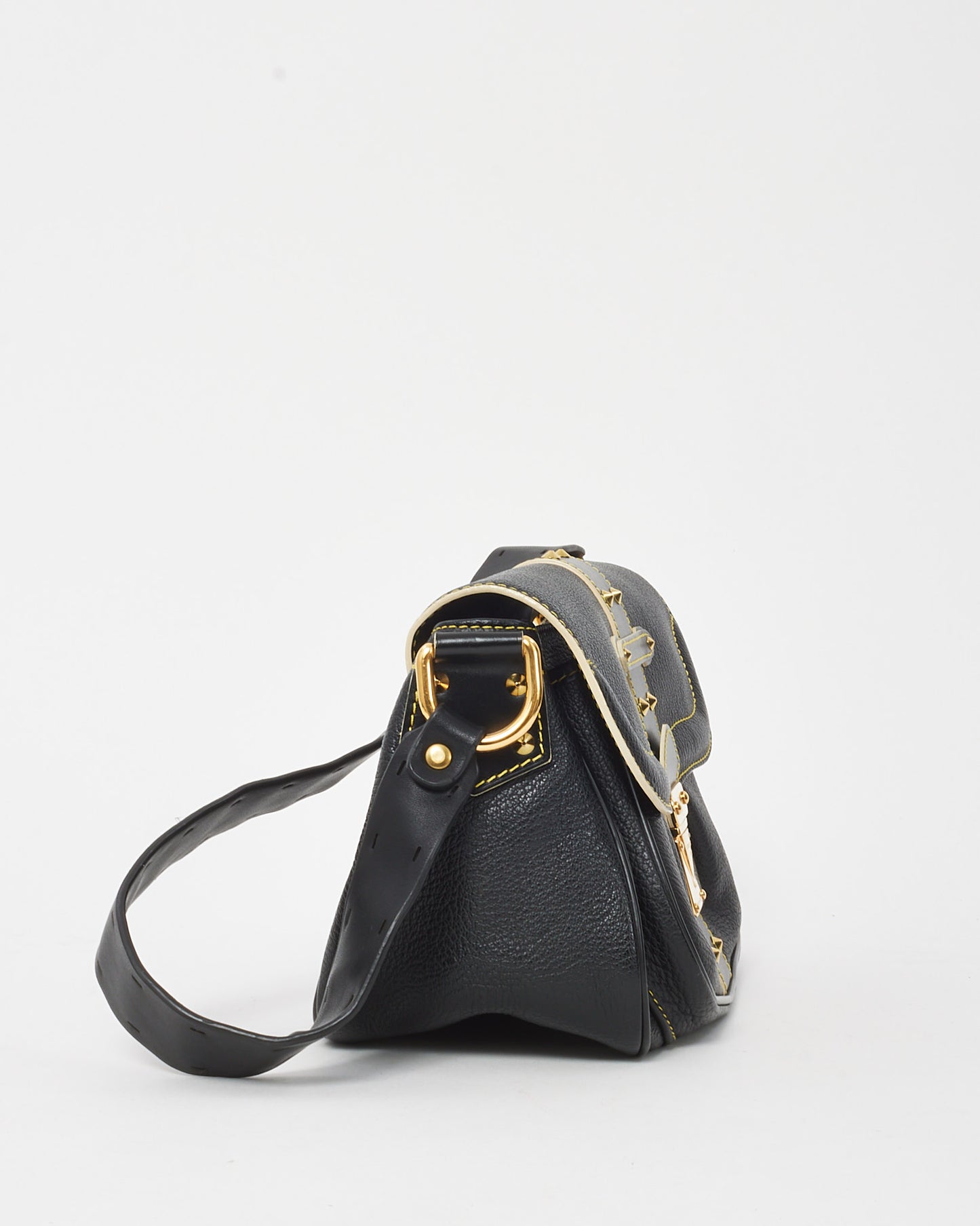 Louis Vuitton Black Suhali Leather Le Confident Shoulder Bag