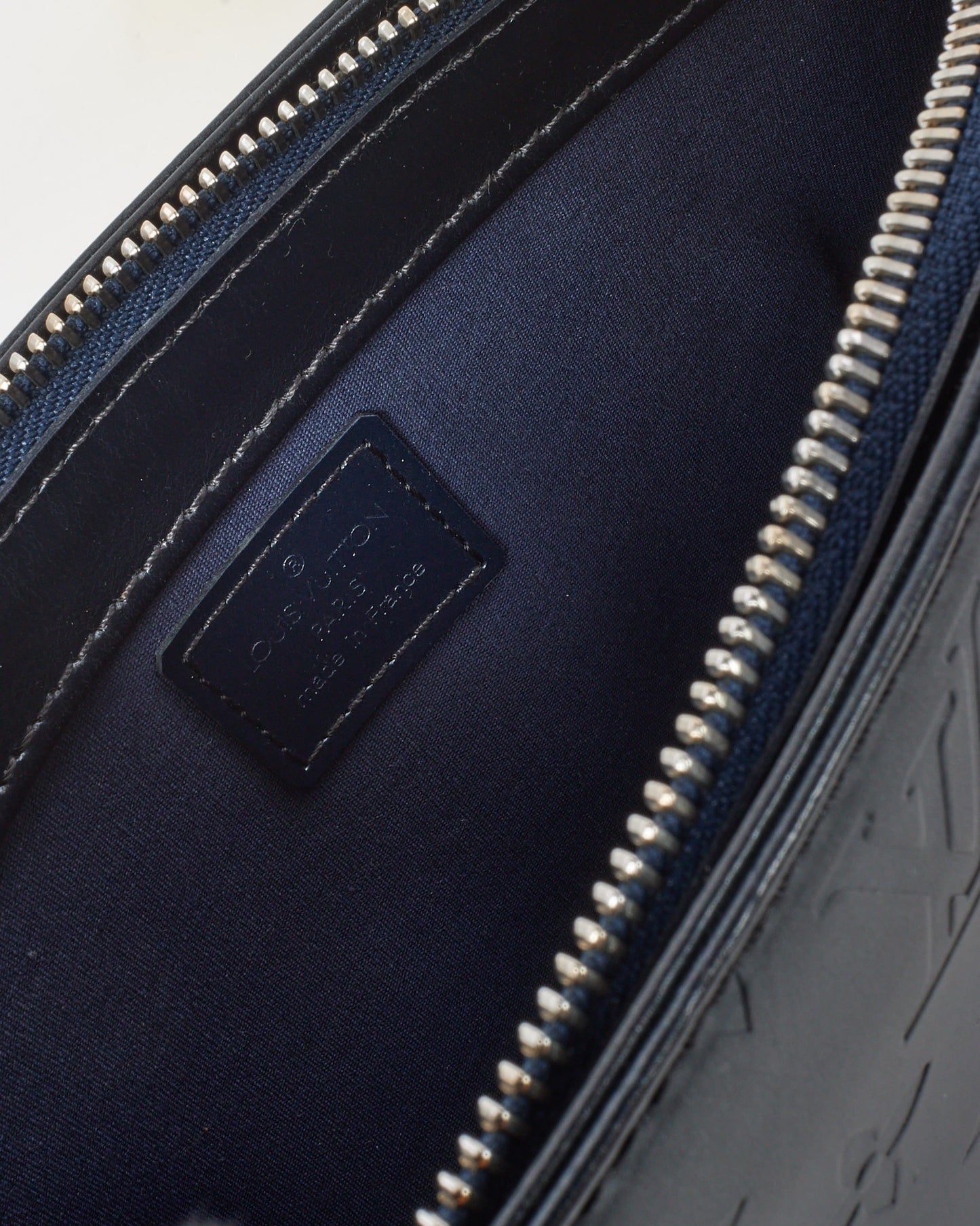 Louis Vuitton Blue Mat Monogram Fowler Pochette Accessoires Shoulder Bag