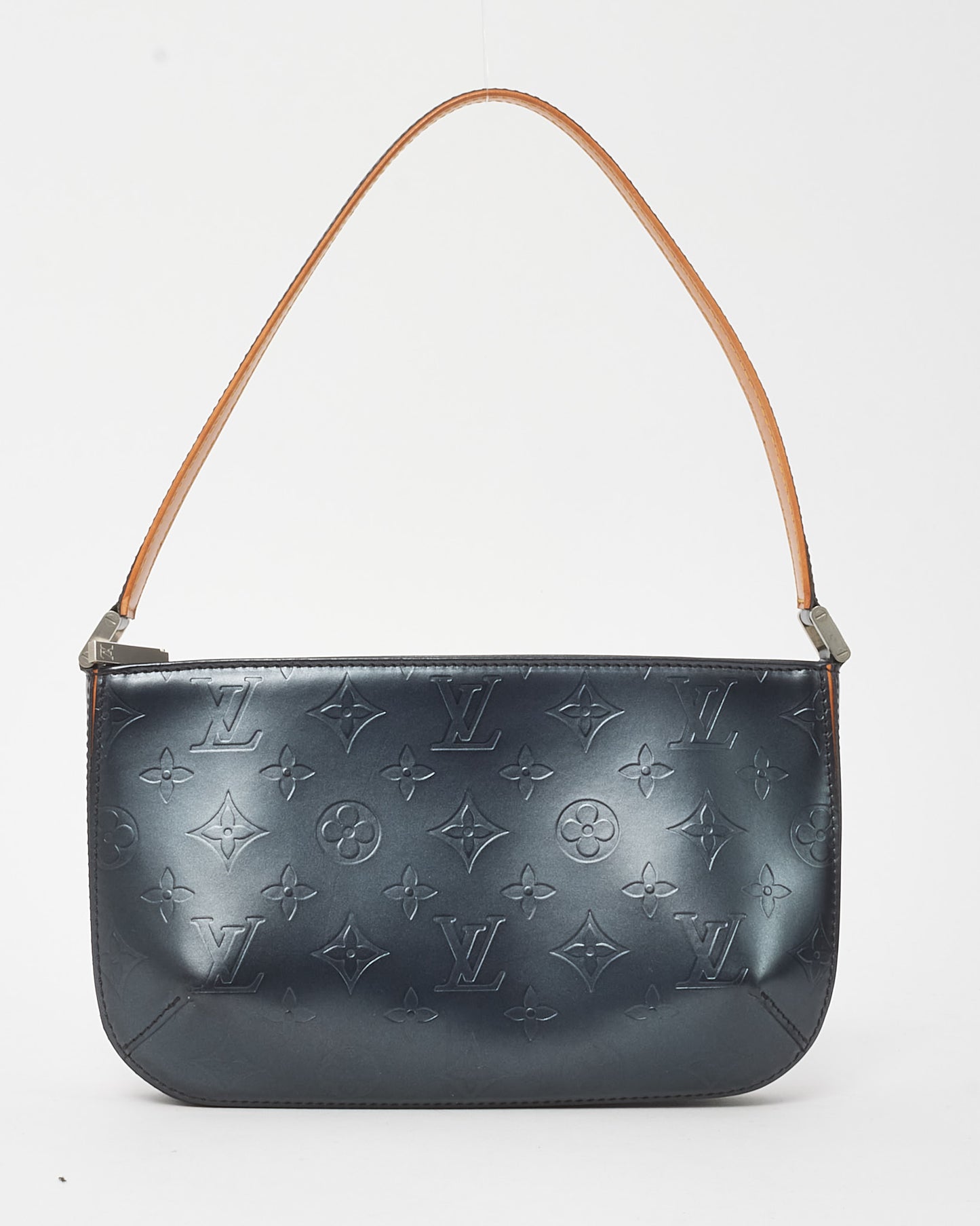 Louis Vuitton Blue Mat Monogram Fowler Pochette Accessoires Shoulder Bag