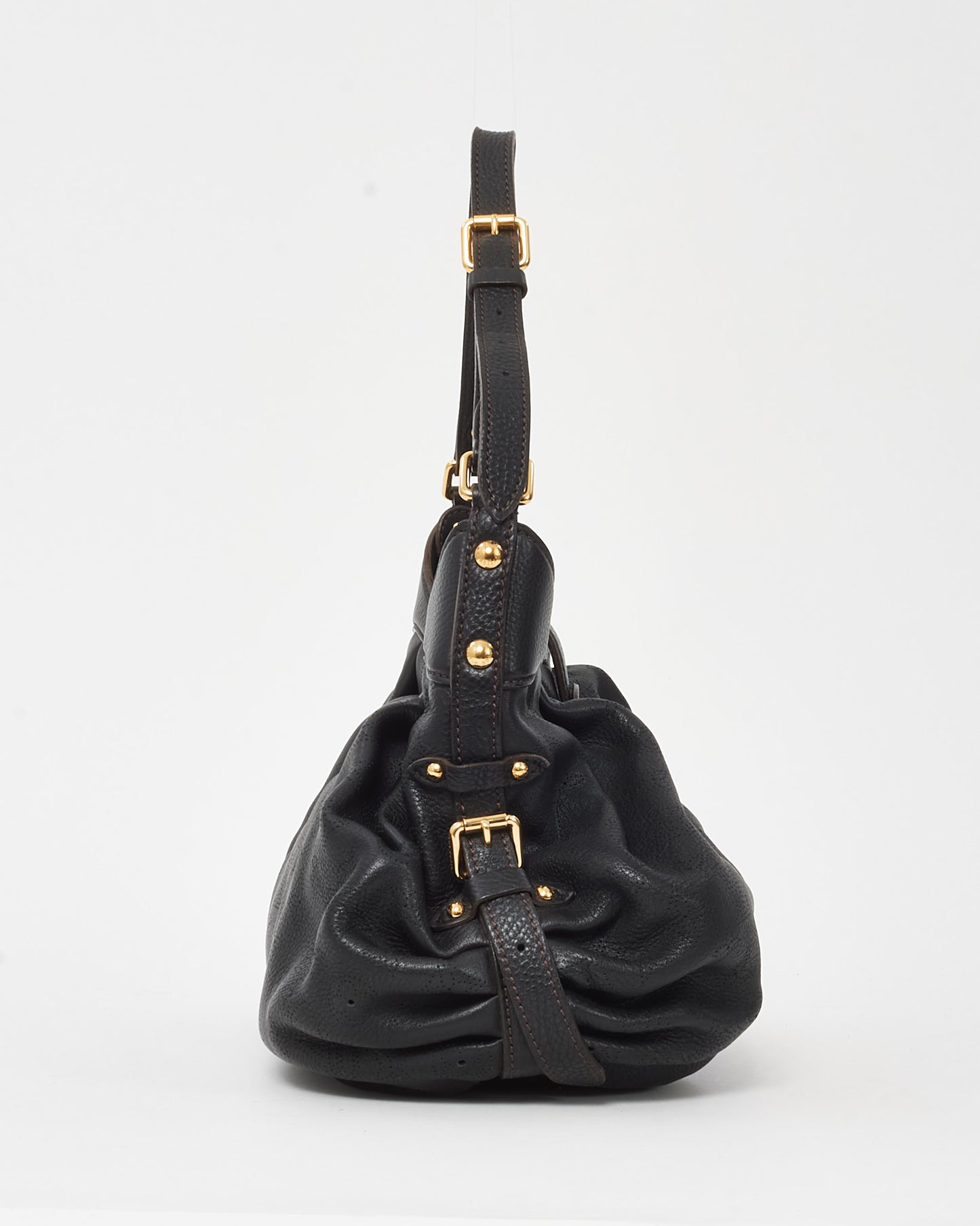 Louis Vuitton Black Monogram Mahina XS Shoulder Bag