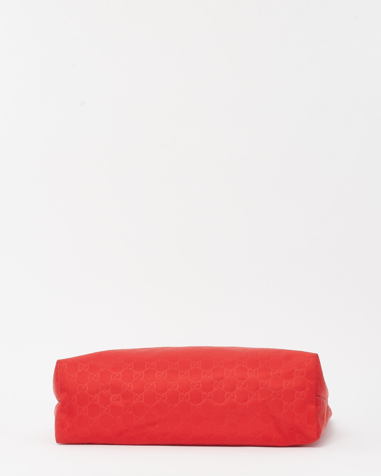 Gucci Red Monogram GG Nylon Large Tote Bag