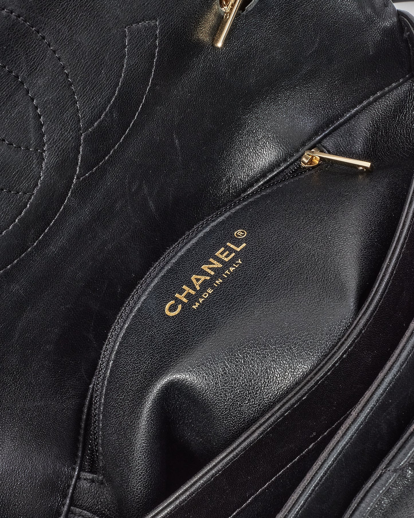 Chanel Black Quilted Lambskin Leather Medium Trendy CC Flap Top Handle Bag