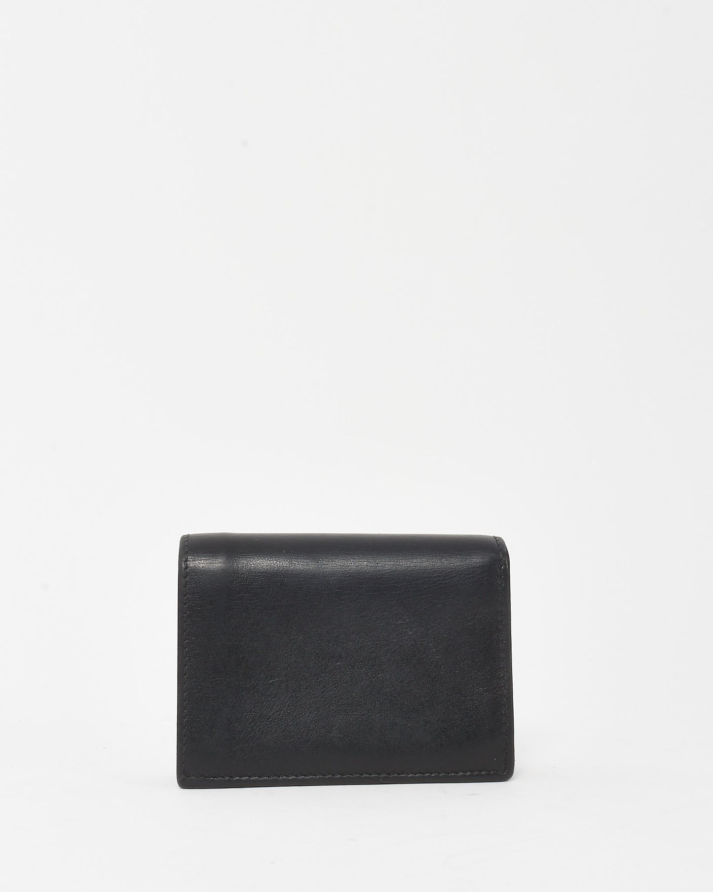 Gucci Black Leather Horsebit 1955 Card Case Wallet