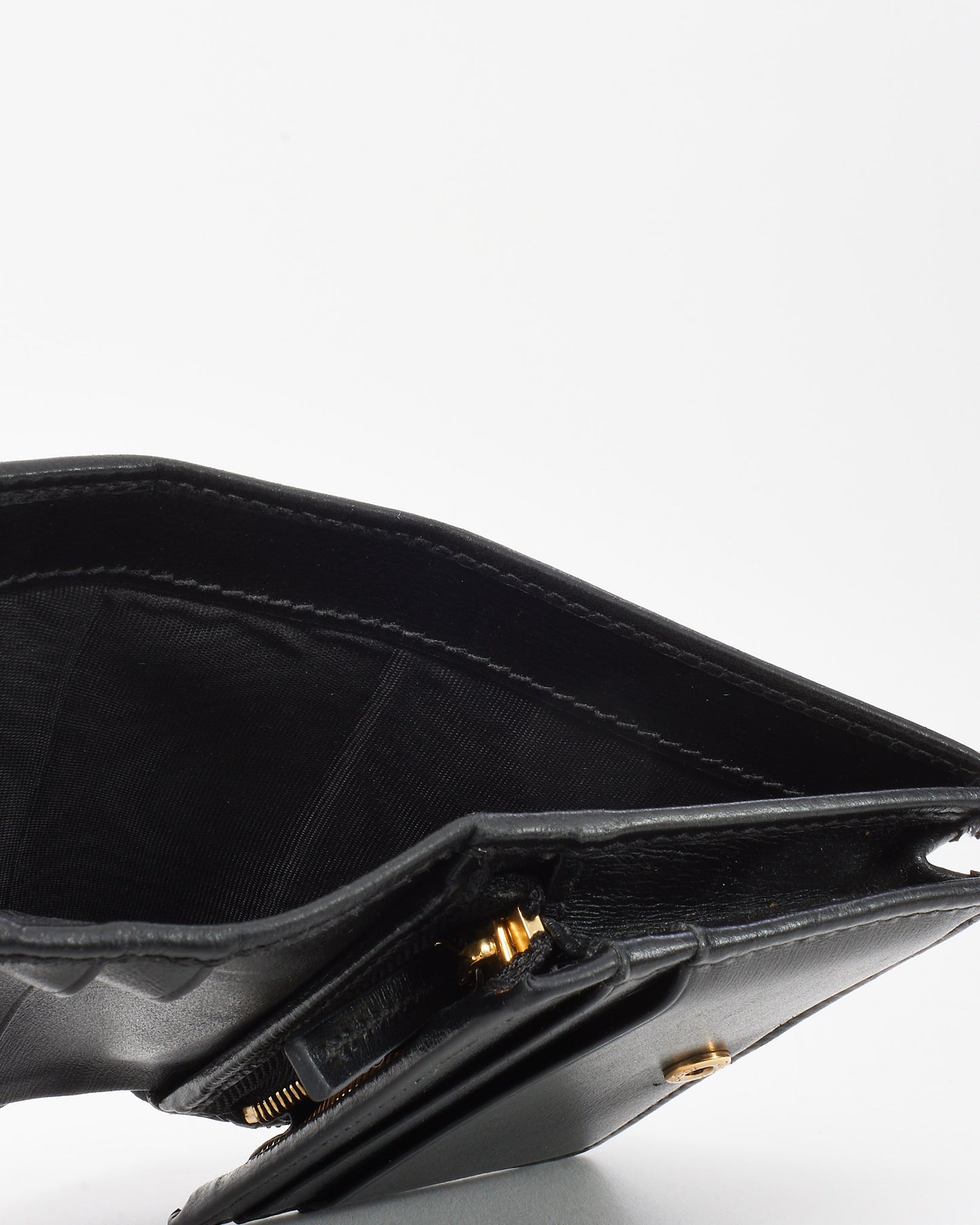 Gucci Black Leather Horsebit 1955 Card Case Wallet