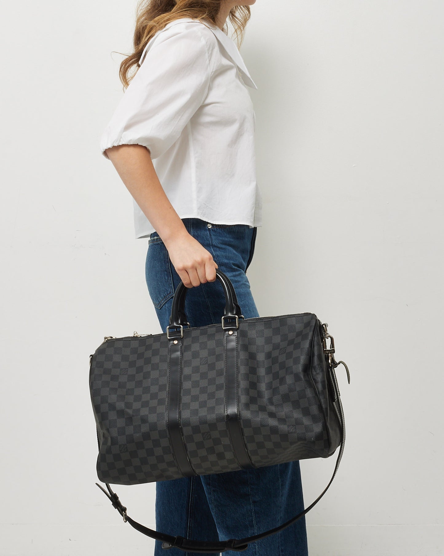 Louis Vuitton Damier Graphite Canvas Keepall Bandoulière 45