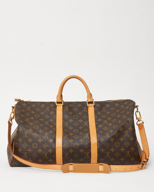 Louis Vuitton Monogram Canvas Keepall Bandoulière 50 Bag