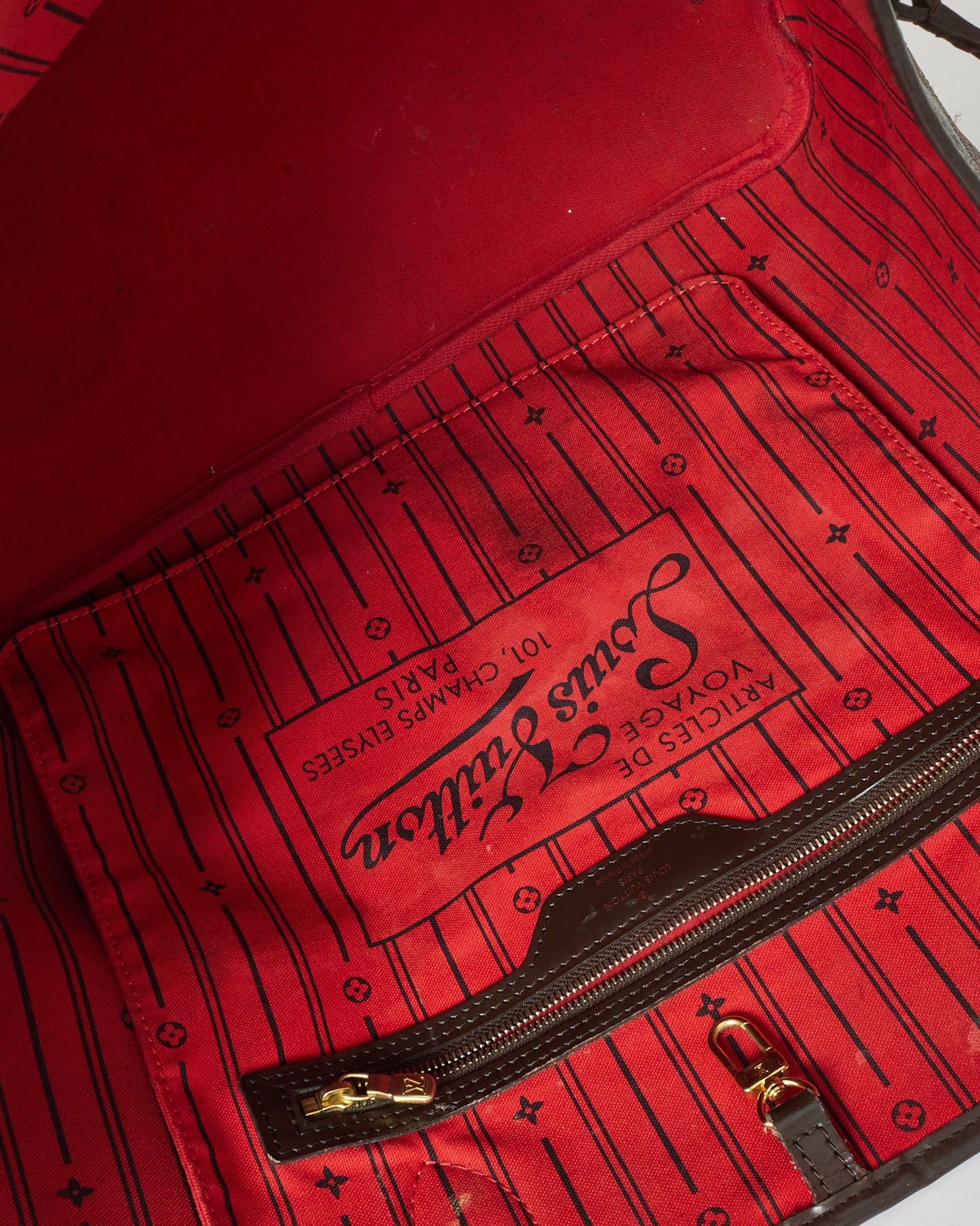 Louis Vuitton Damier Ebene Coated Canvas Neverfull GM with NO POUCH