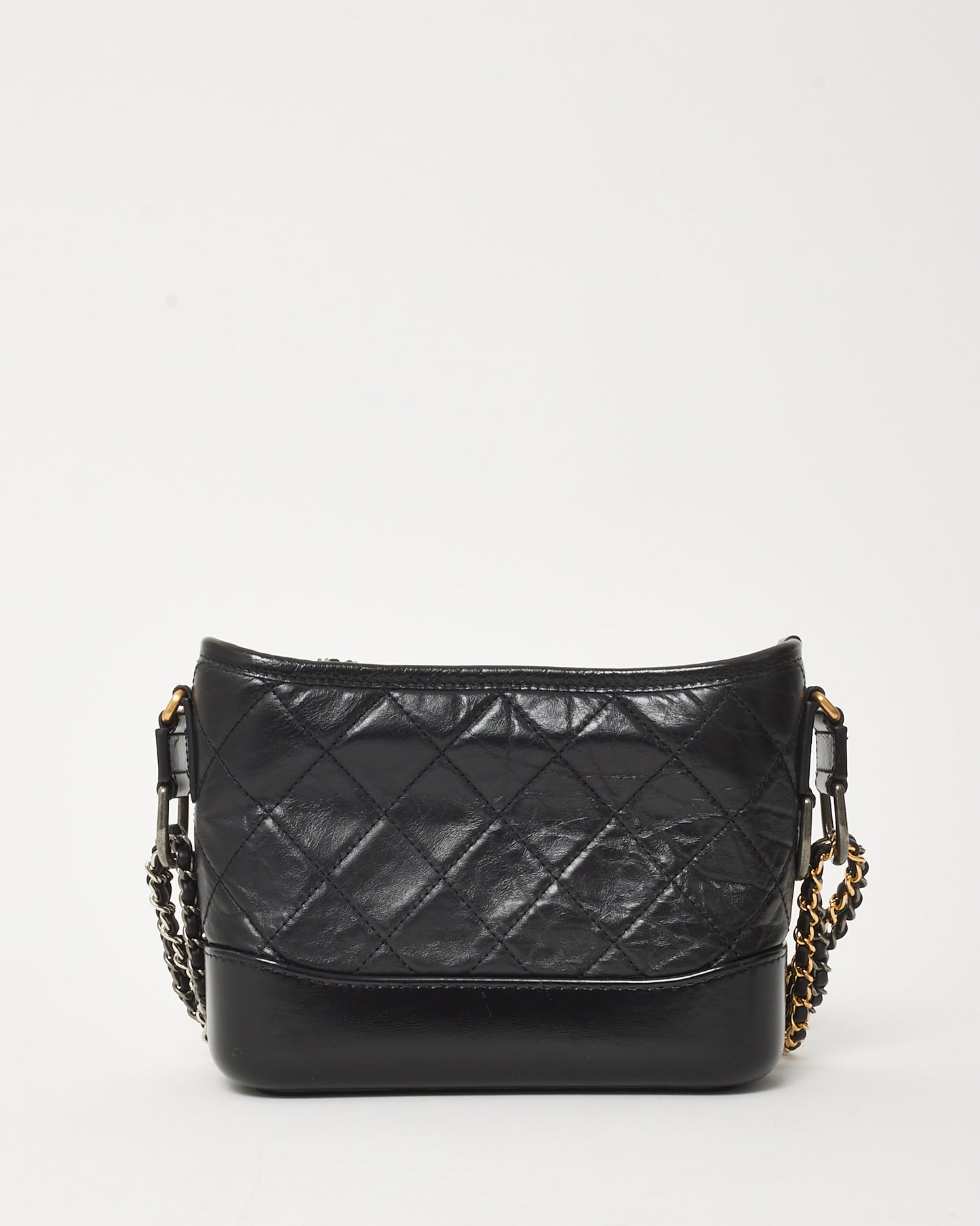 Chanel Black Quilted Leather Small Gabrielle Hobo Crossbody Bag