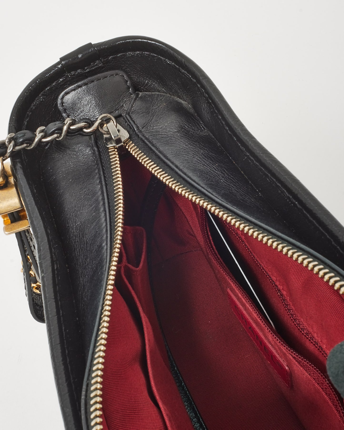 Chanel Black Quilted Leather Small Gabrielle Hobo Crossbody Bag