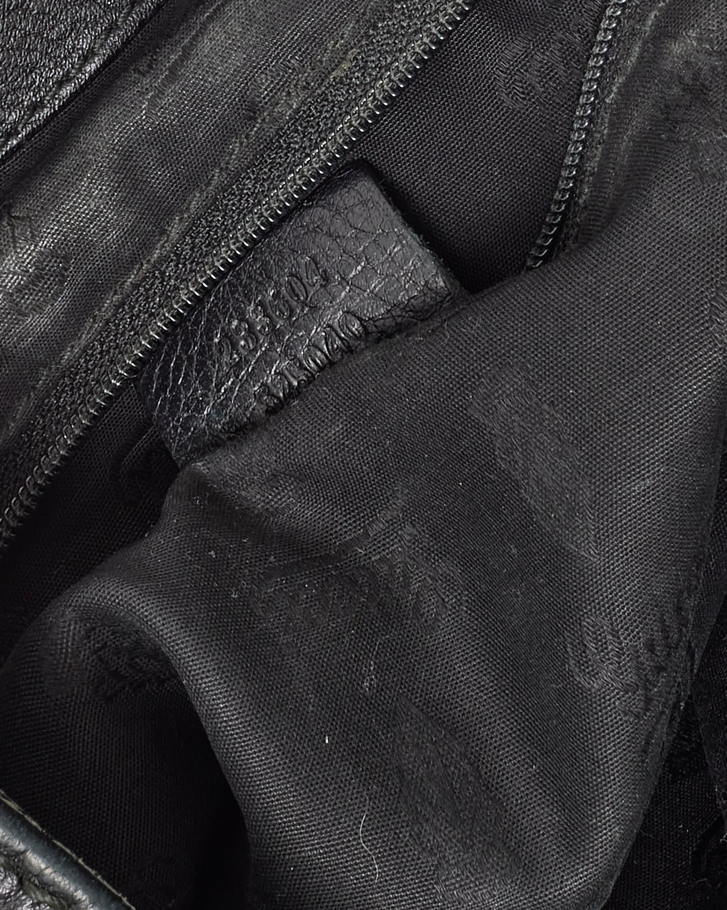 Gucci Black Guccissima GG Monogram Leather New Web Hobo Bag