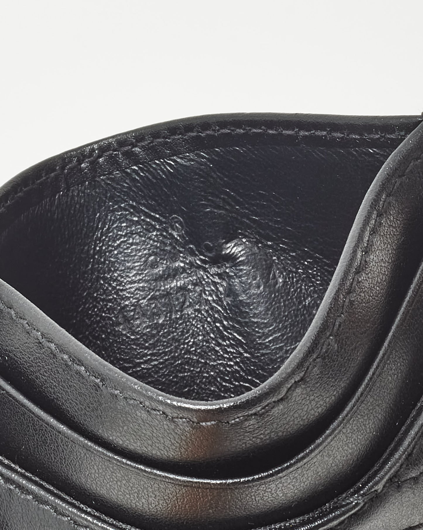 Gucci Black Leather GG Marmont Card Holder