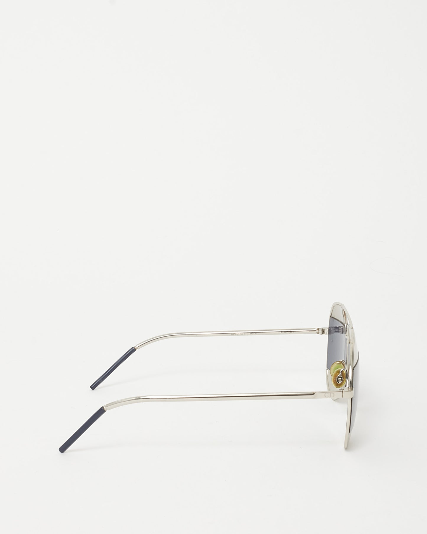 Dior SIlver and Black Lens Dior DIORSPLIT1 Aviator Sunglasses