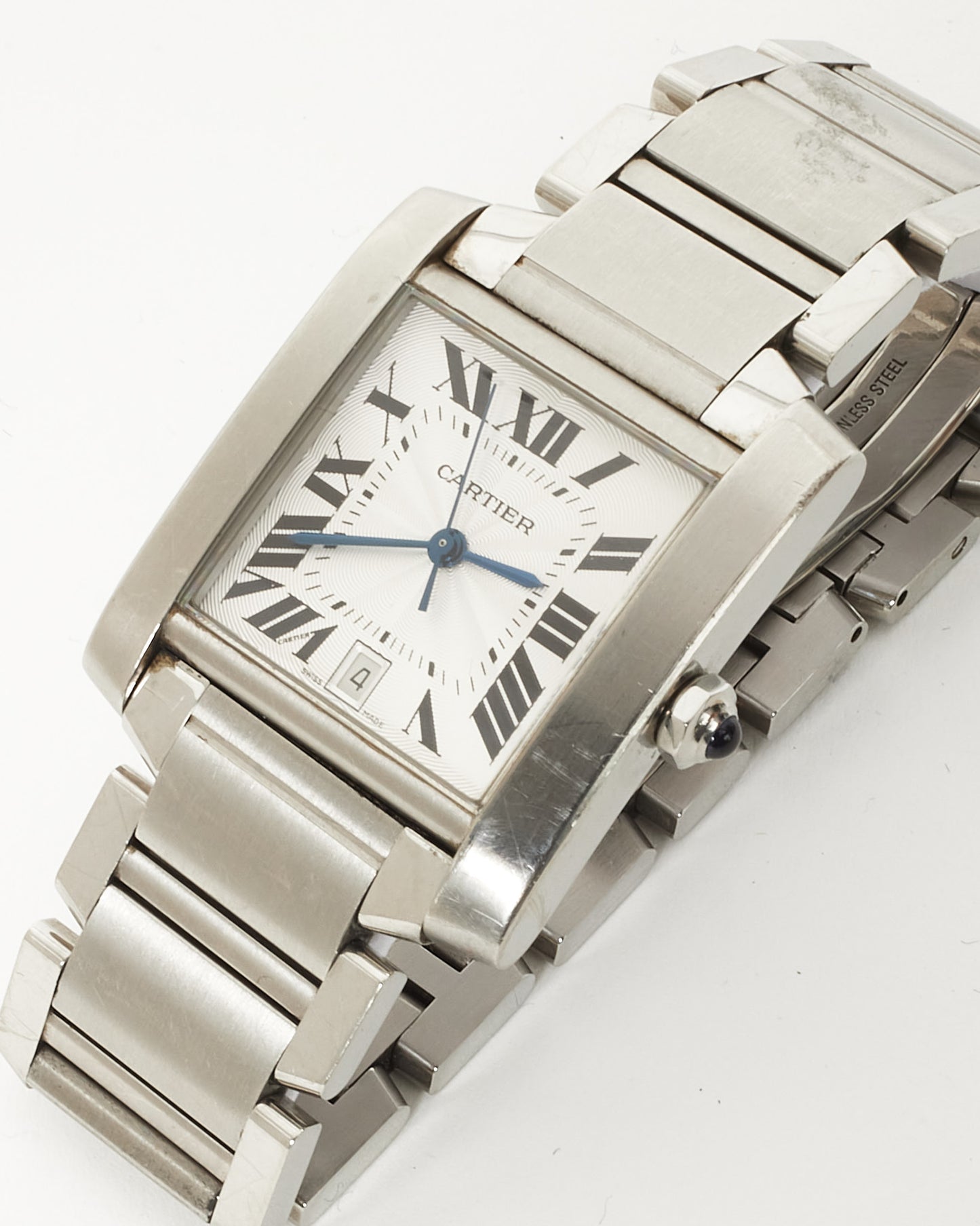 Cartier Stainless Steel Medium Tank Française Watch