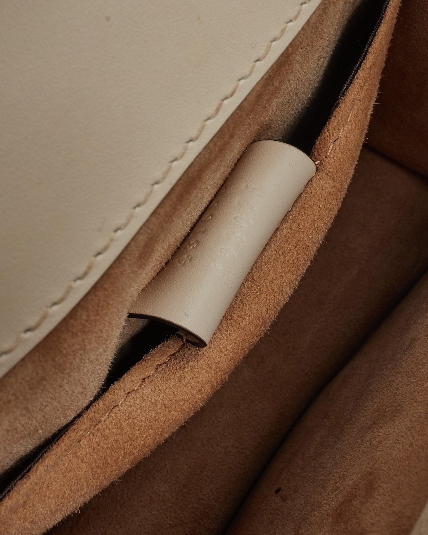 Gucci White Calfskin Leather Mini Sylvie Chain Shoulder Bag