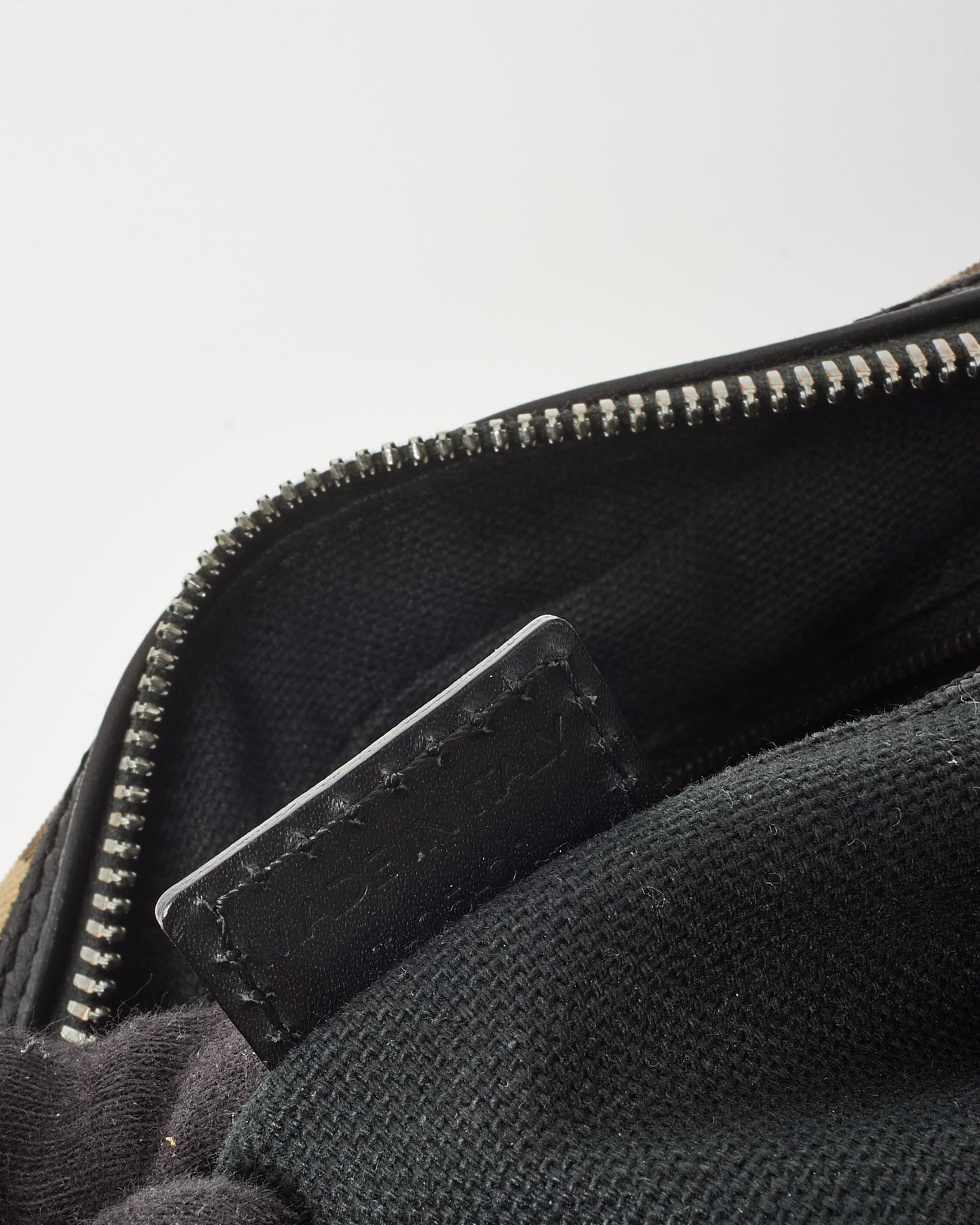 Burberry Vintage Beige House Check Coated Canvas Studded Bowler Bag