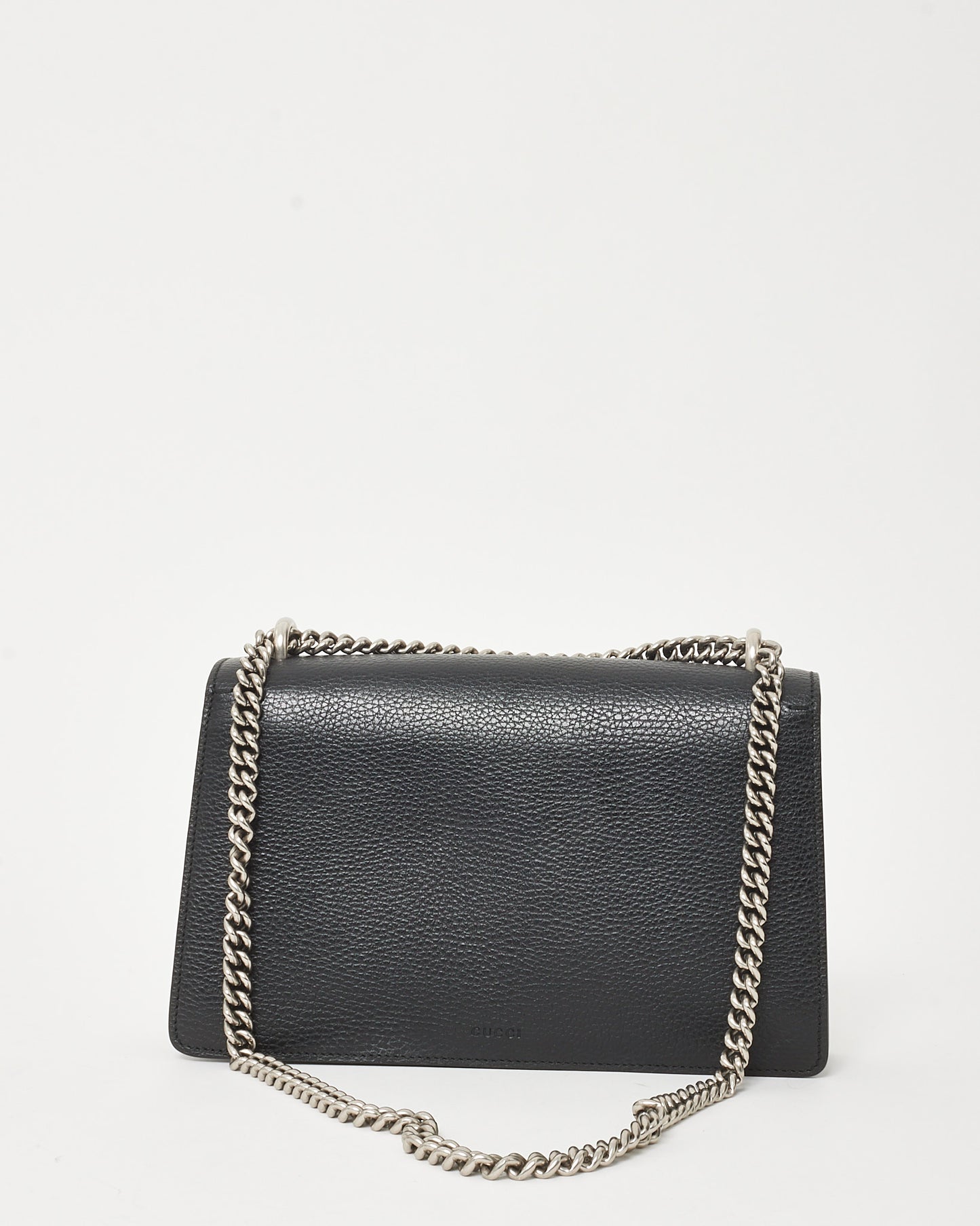 Gucci Black Pebbled Calfskin Leather Small Dionysus Shoulder Bag