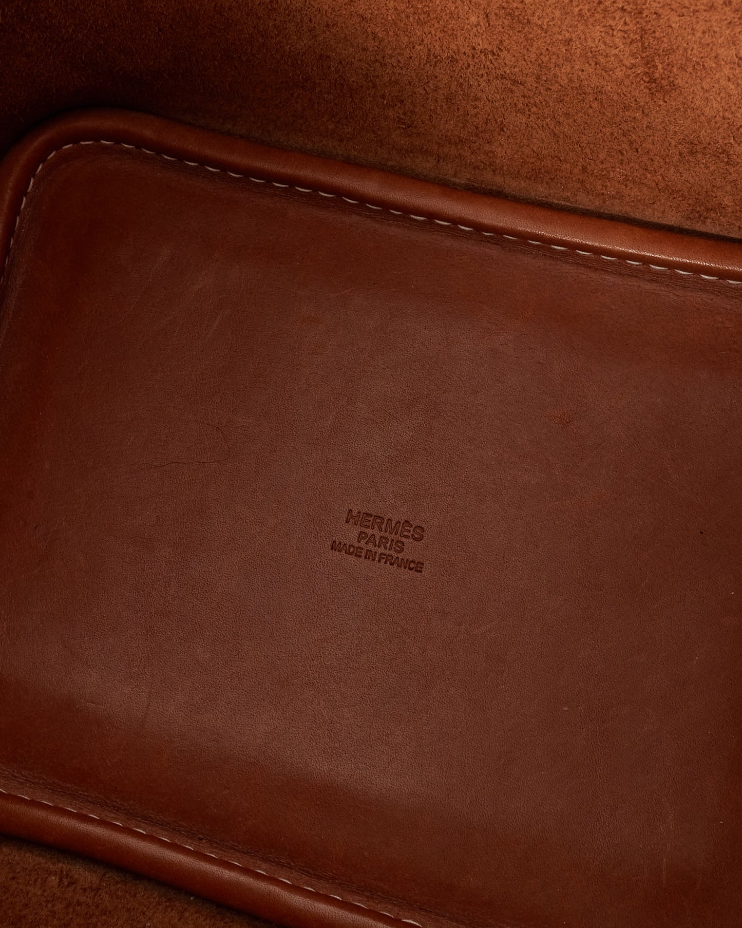 Hermès Gold Fauve Barenia Leather Picotin 18 Bag PHW