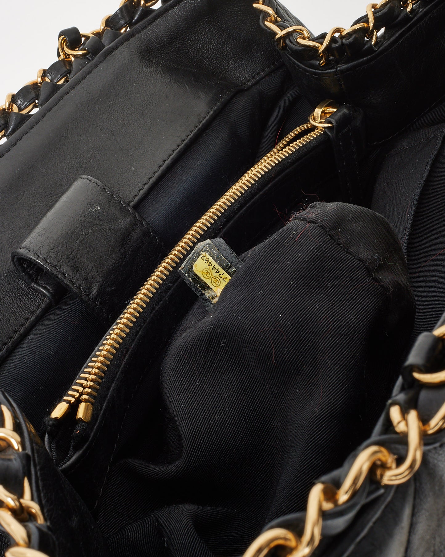 Chanel Black Quilted Calfskin Small Chain Me Tote GHW