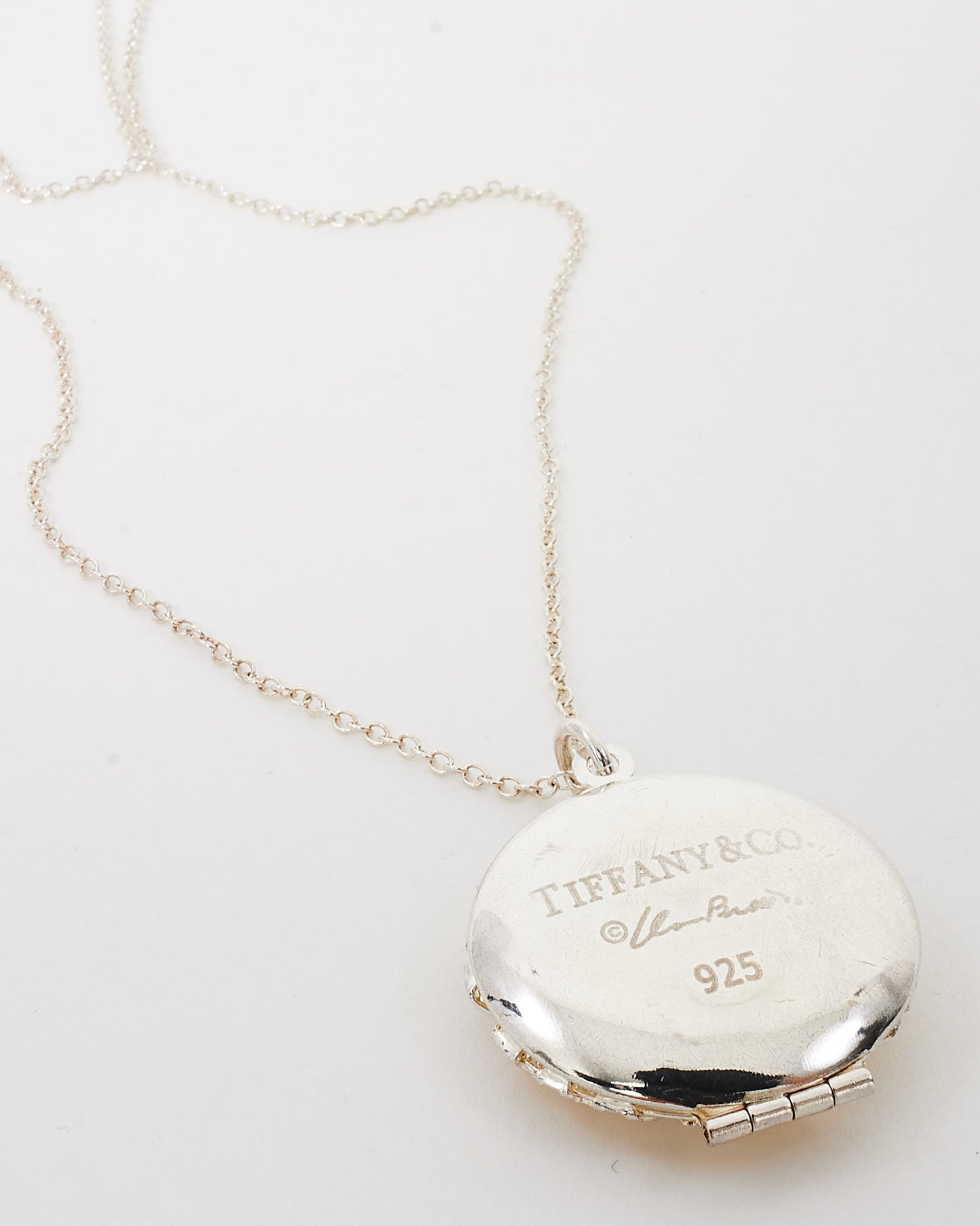 Tiffany & Co. Silver and Gold Paloma Picasso Filigree Locket Necklace