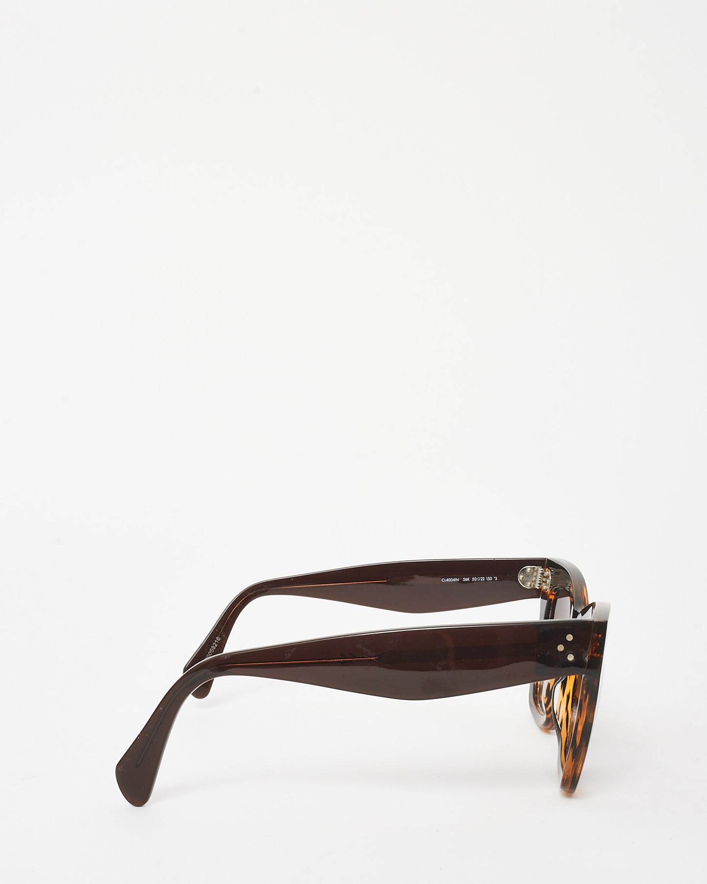 Celine Brown Tortoise CL40041N Square Geometric Sunglasses