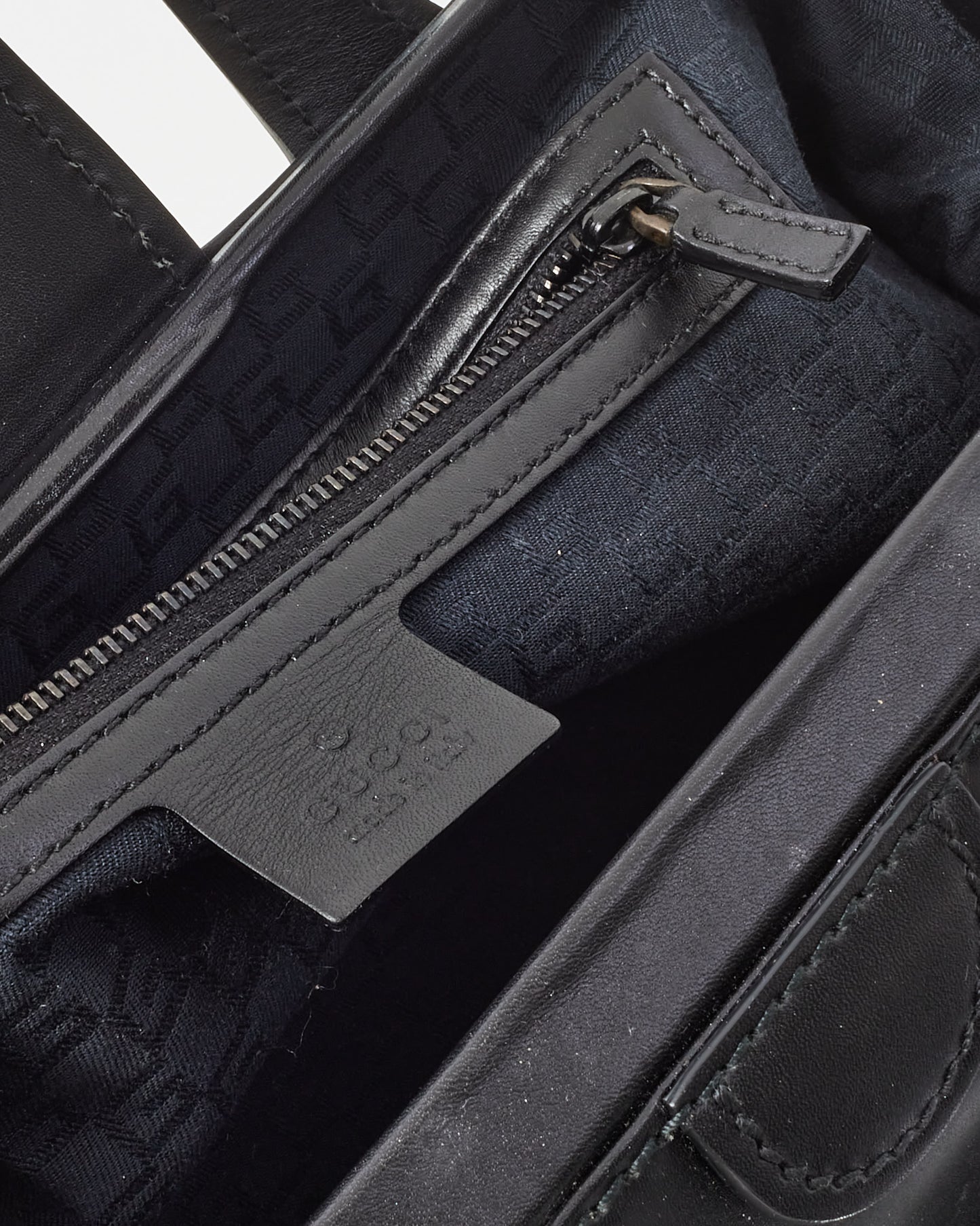 Gucci Black Leather Tom Ford Era 2000s Mini Doctor Bag