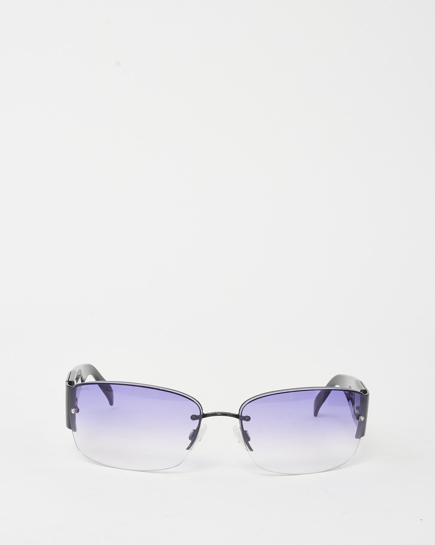 Chanel Vintage Black Rhinestone CC Logo 4117 B Sunglasses