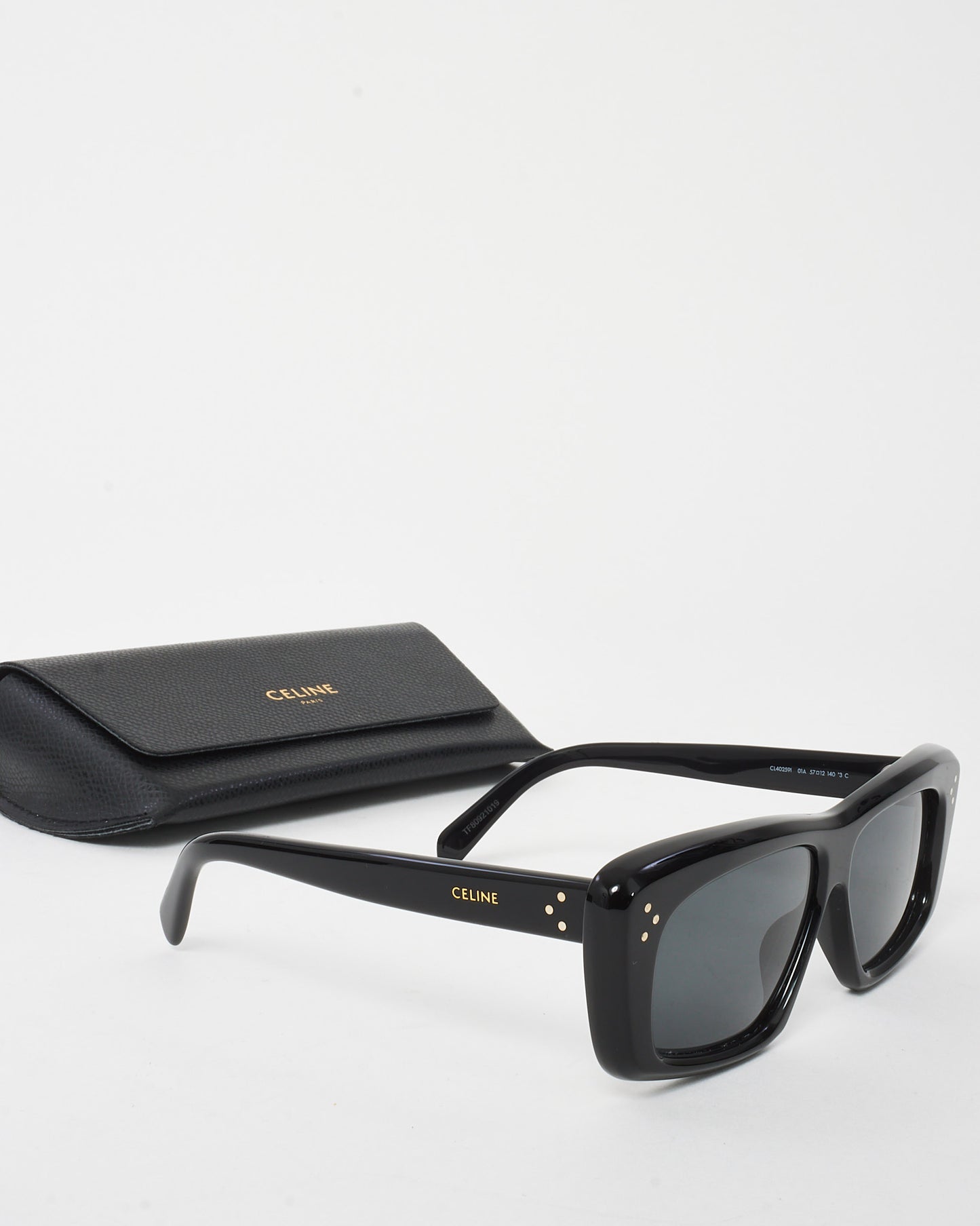 Celine Black CL402591 Rectangular Sunglasses