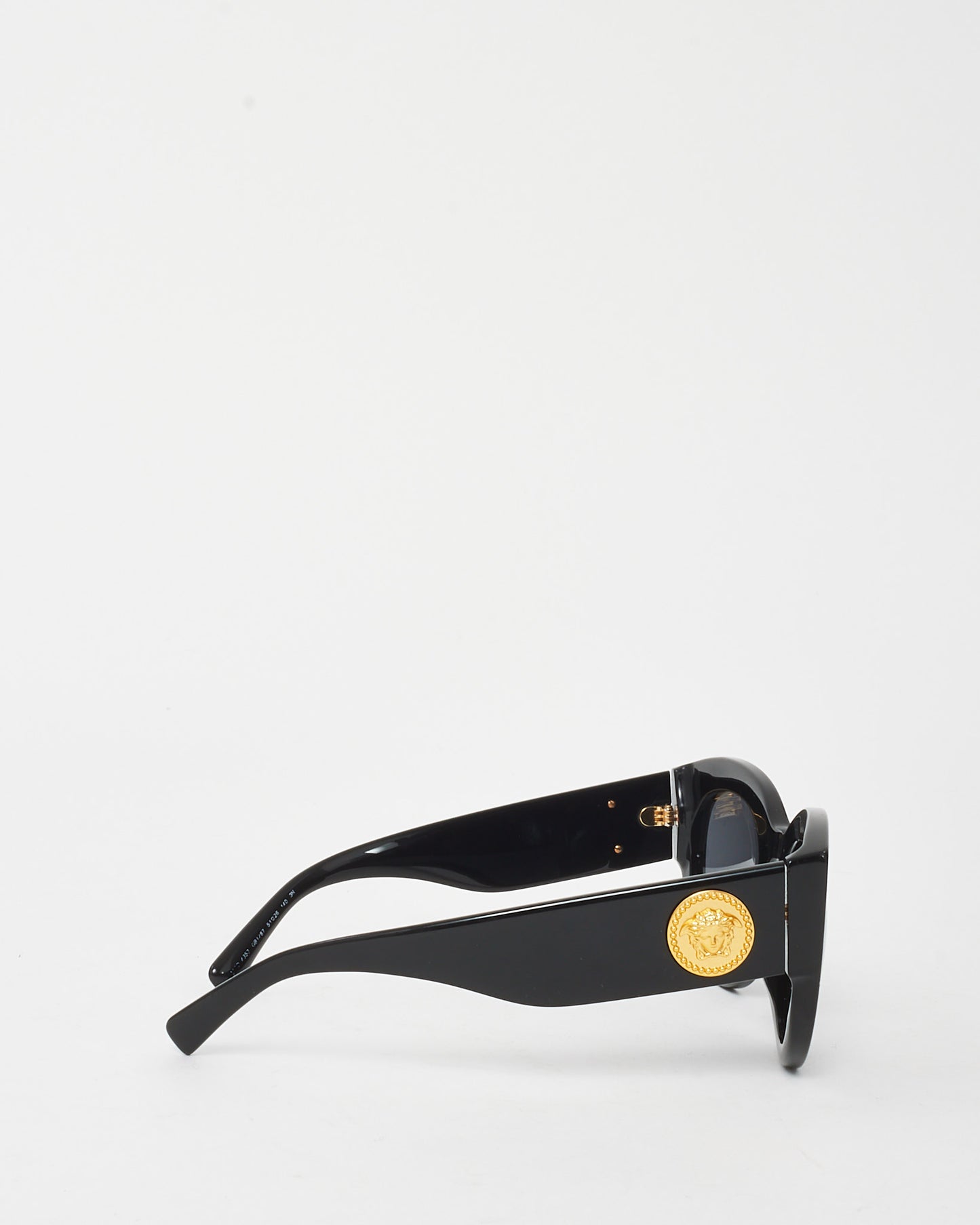 Versace Black Acetate VE4353 Cat Eye Medusa Head Sunglasses